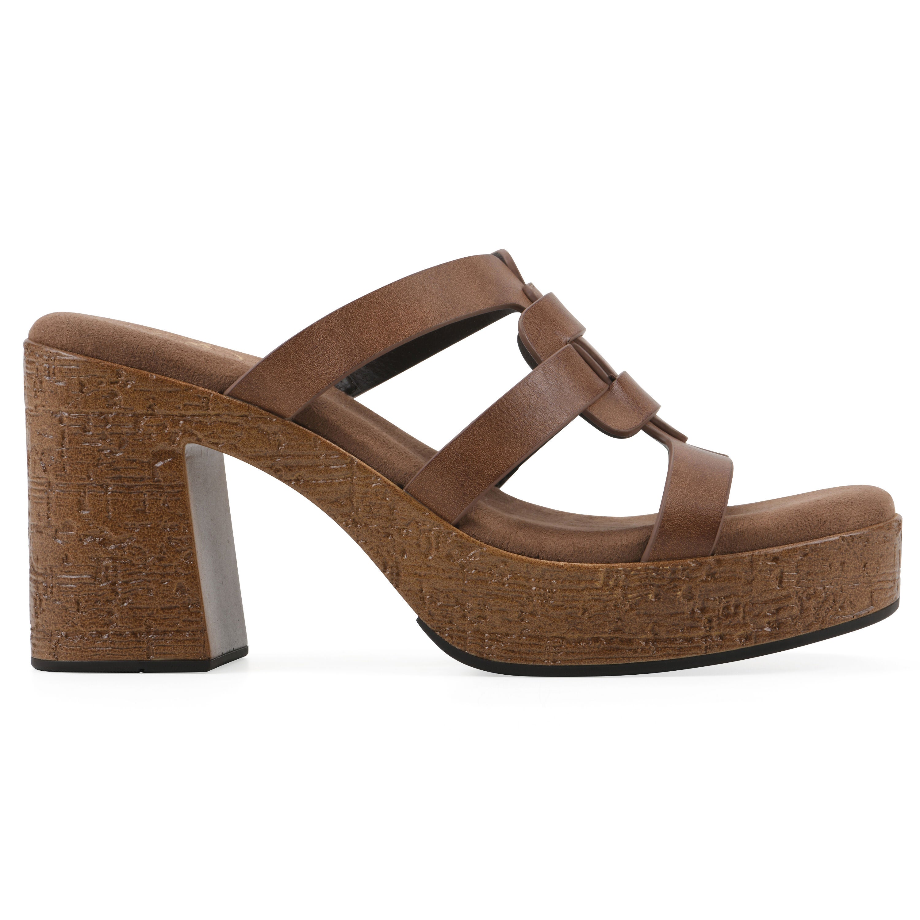 Barillo Platform Sandal, DARK TAN, alternate image number 2