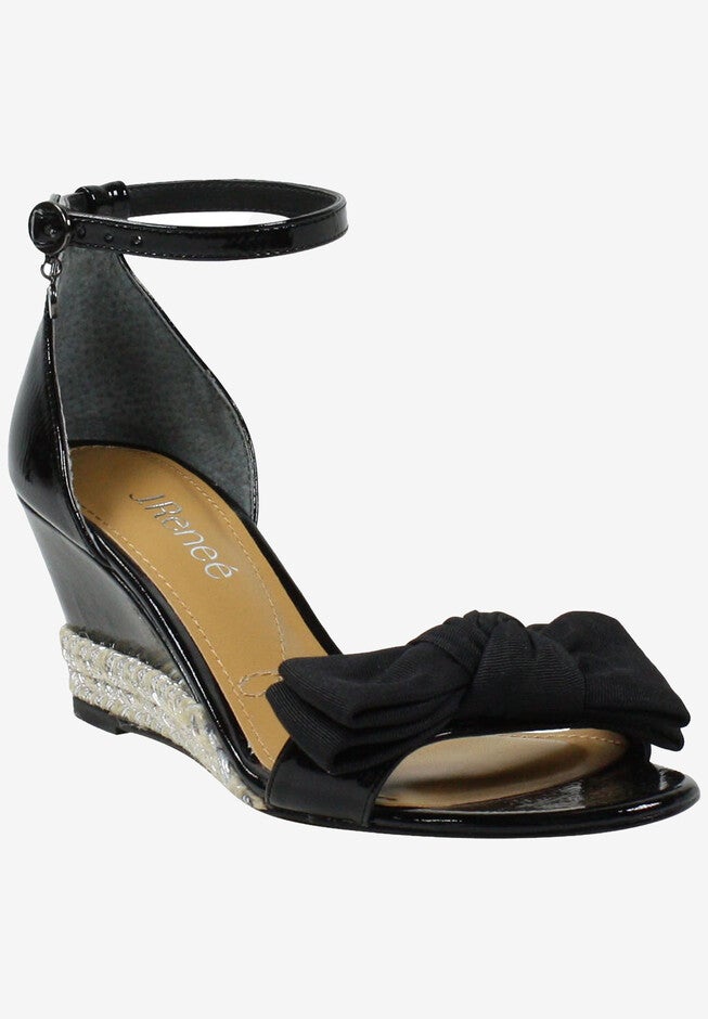 Dariann Sandals, BLACK PATENT GROSGRAIN, hi-res image number 0