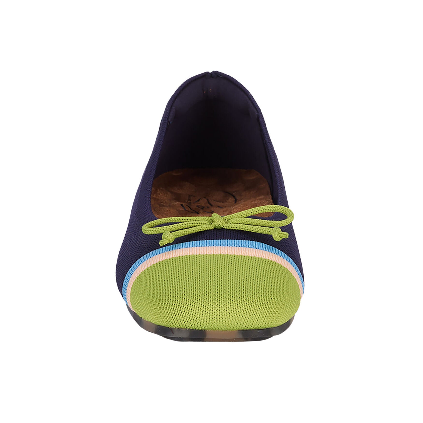 Noelle Knit Flat, NAVY LIME KNIT, alternate image number 5
