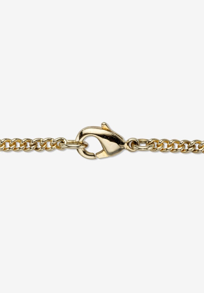 Diamond Accent Gold-Plated Cross Pendant Necklace 22 inches, , on-hover image number null