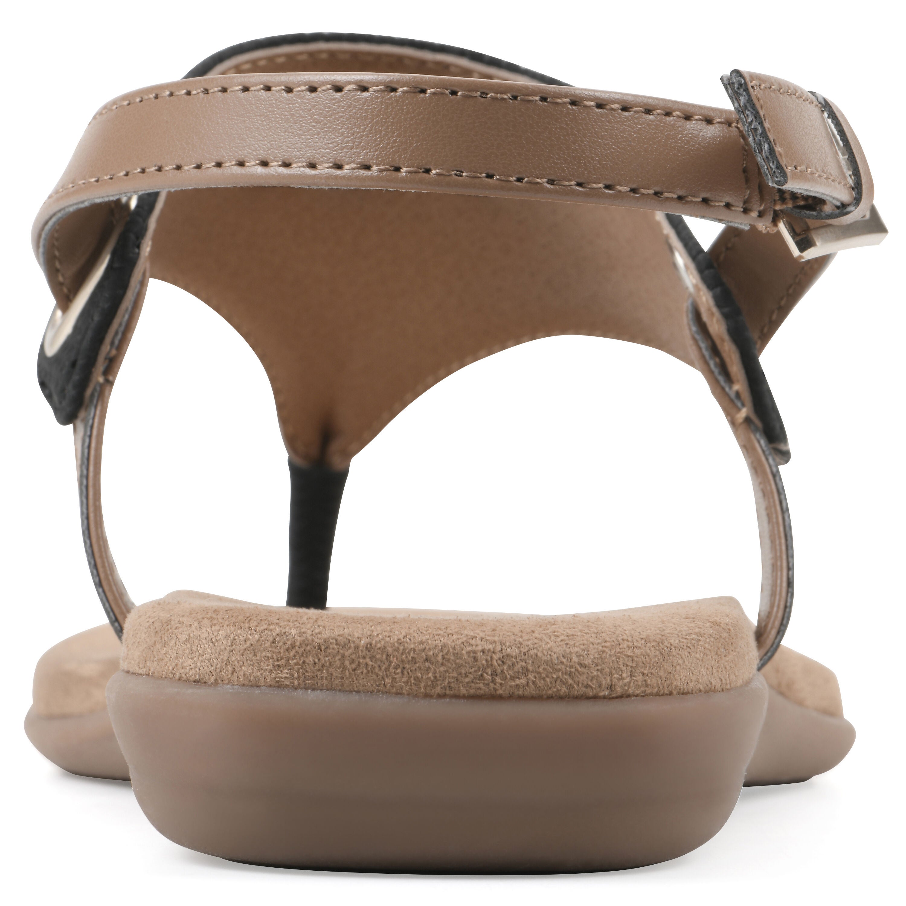 Lifted Backstrap Sandal, BLACK SMOOTH, on-hover image number 1