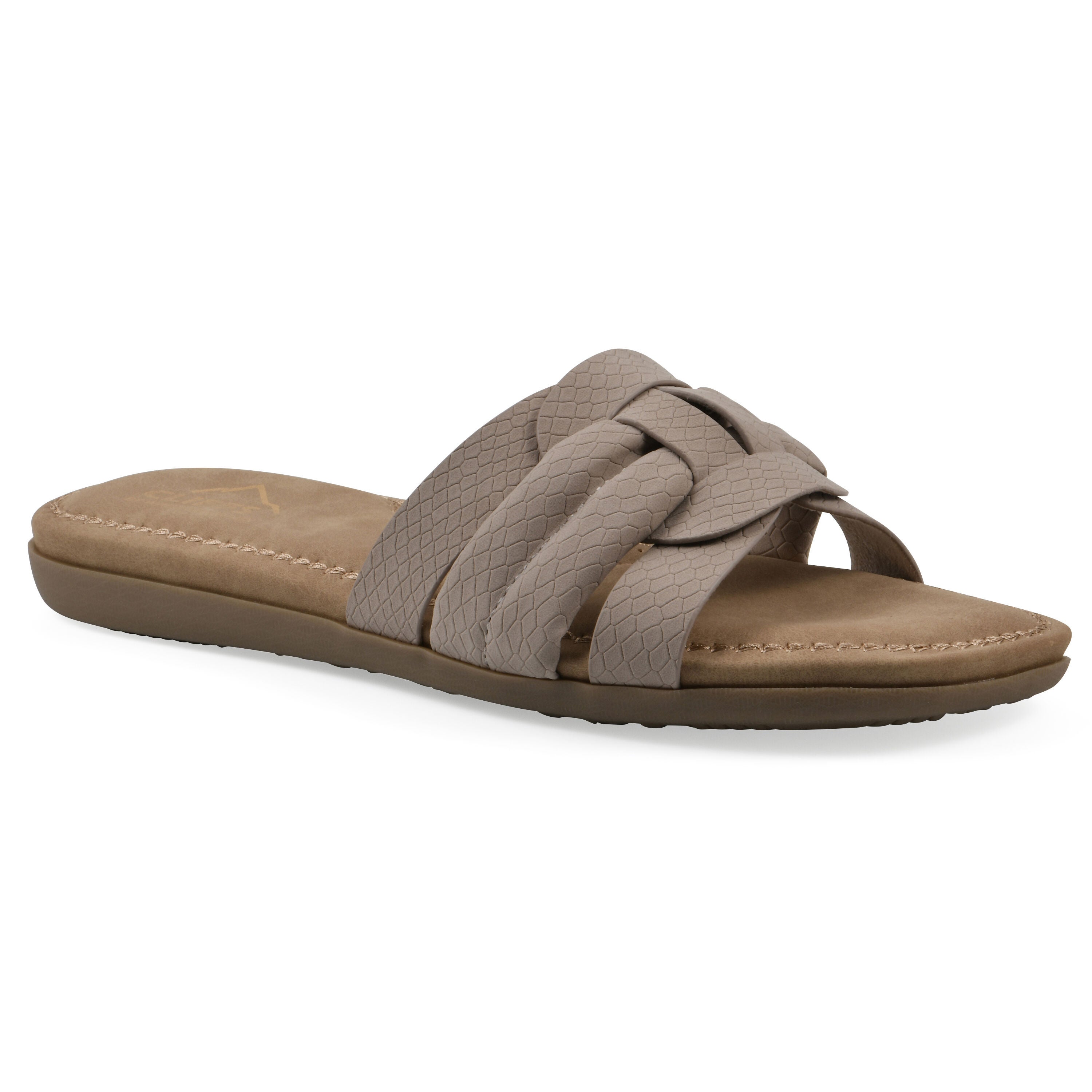 Fraley Slide Sandal, TAUPE EMBOSSED, hi-res image number 0