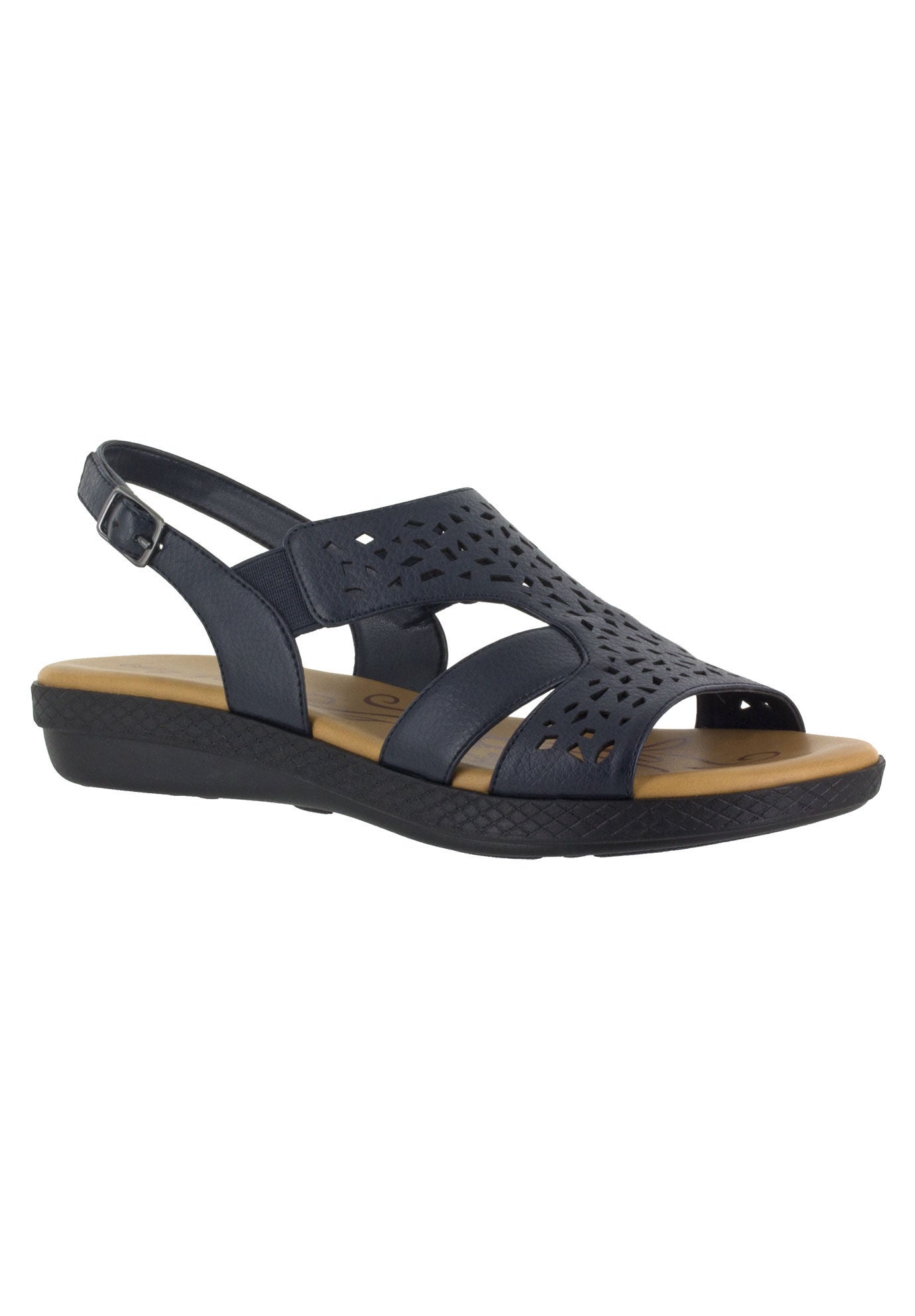 Bolt Sandals by Easy Street&reg;, NAVY, hi-res image number 0