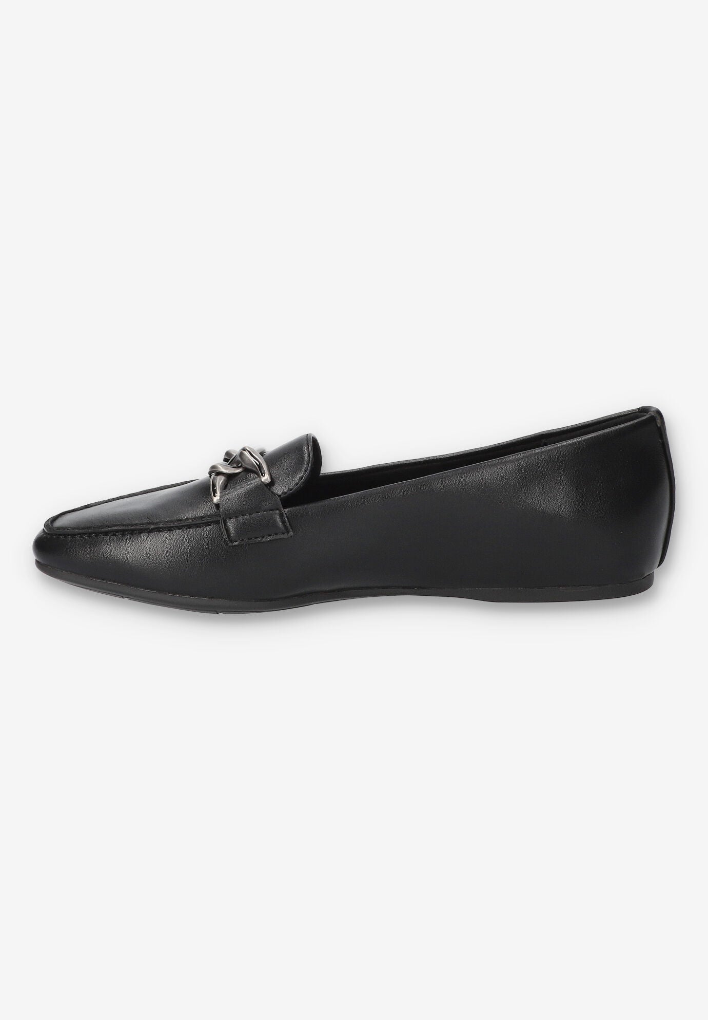 Femi Square Toe Flat, BLACK, alternate image number 4