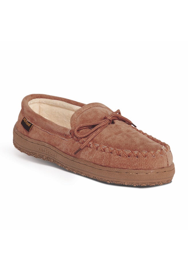 Cloth Moccasin Flats And Slip Ons, CHESTNUT, hi-res image number 0