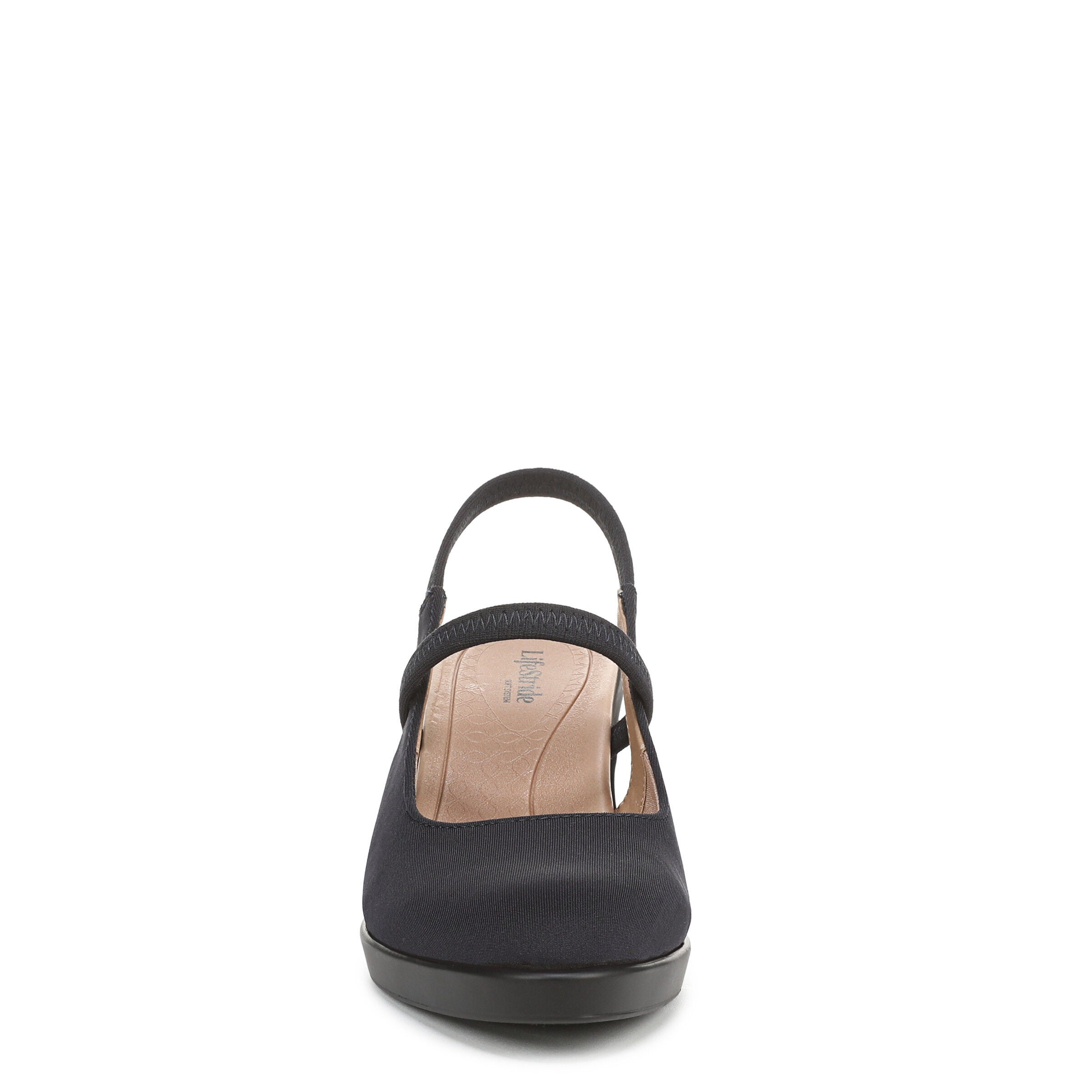 Evoke Slingback, LUX NAVY FABRIC, alternate image number 4