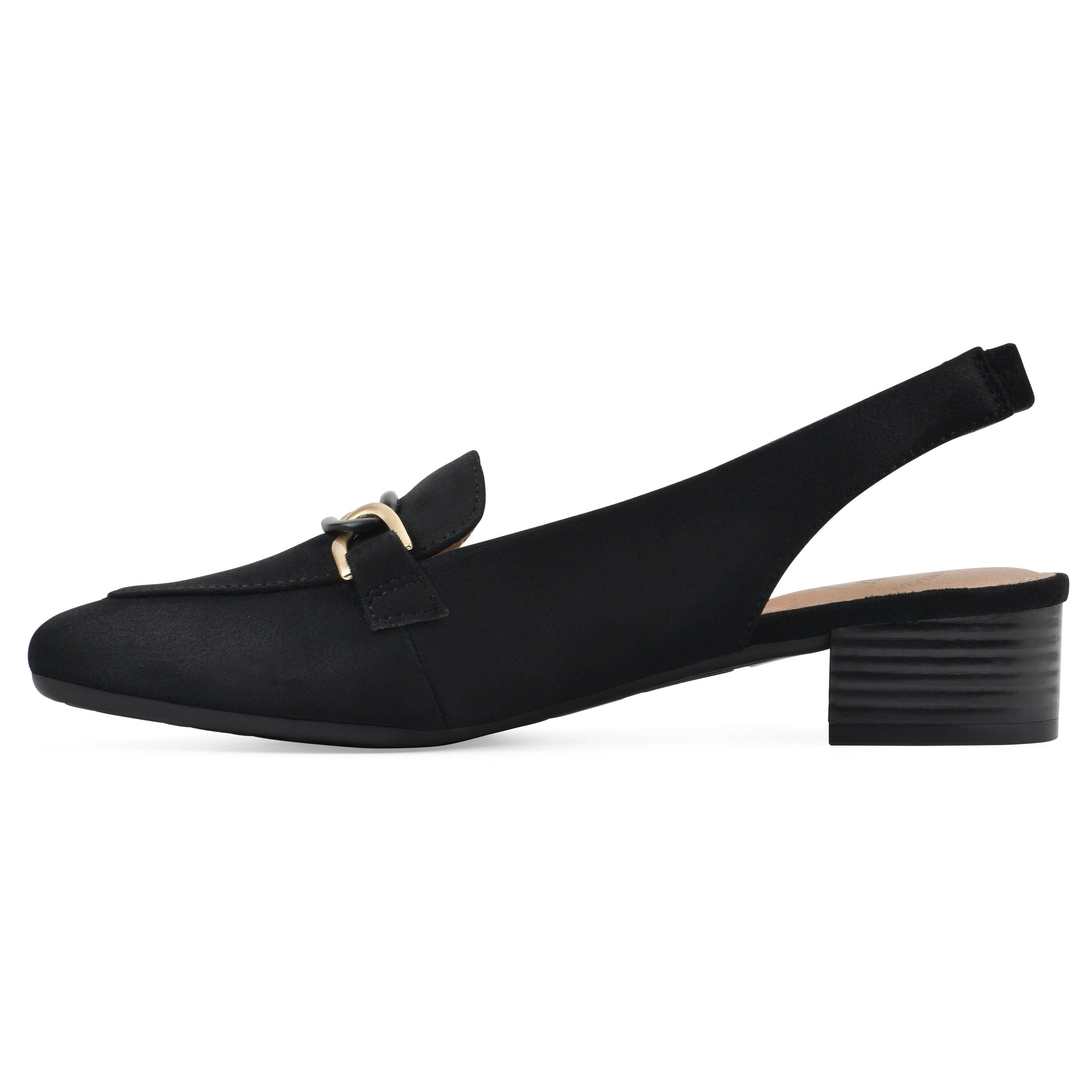 Boreal Slingback Heel, BLACK FABRIC, alternate image number 3