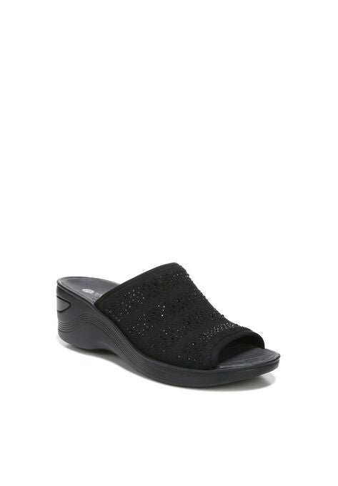 Deluxe Bright Slide Sandal, BLACK, hi-res image number null
