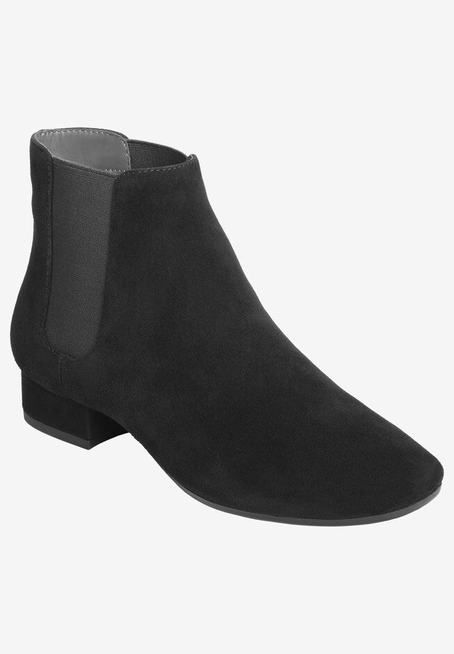 Skyway Bootie by Aerosoles®, BLACK SUEDE, hi-res image number null