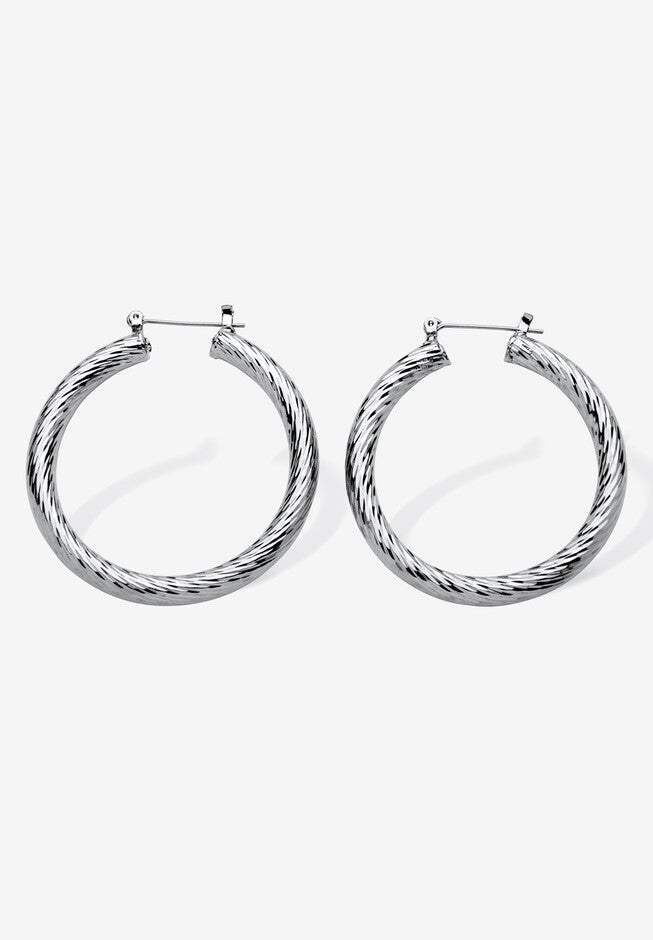 Mutil Colored Plated Hoop Earring 4 Pair Set, , alternate image number null