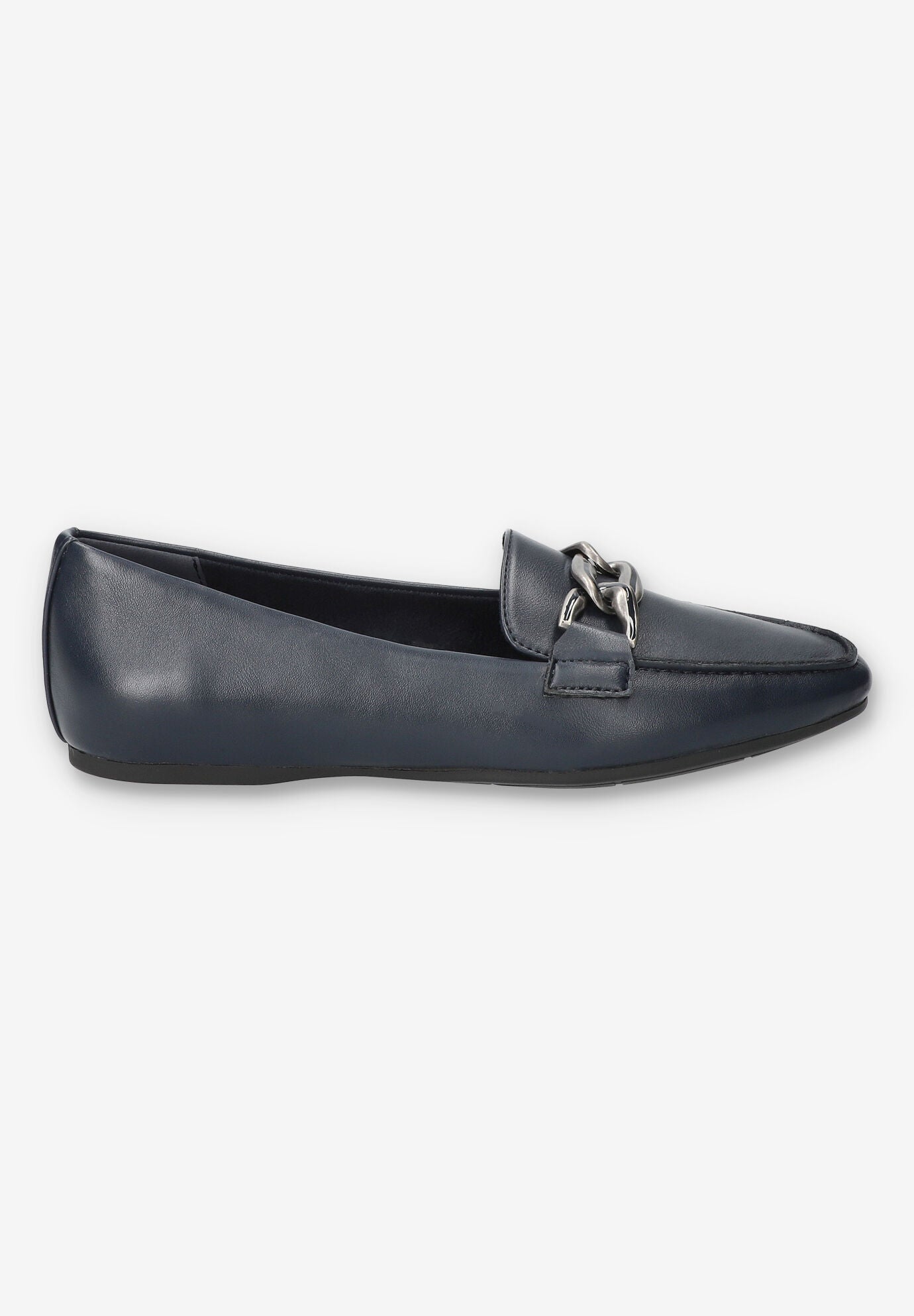Femi Square Toe Flat, NAVY, alternate image number 2