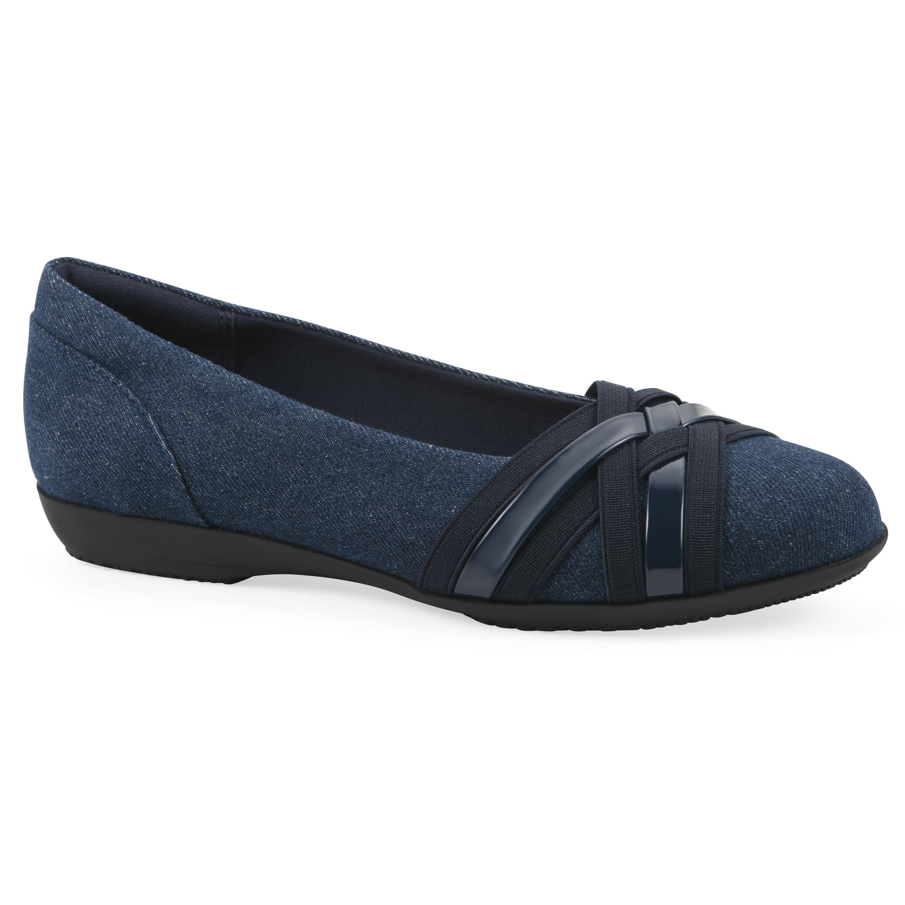 Chic Ballet Flat, DARK BLUE DENIM, hi-res image number 0