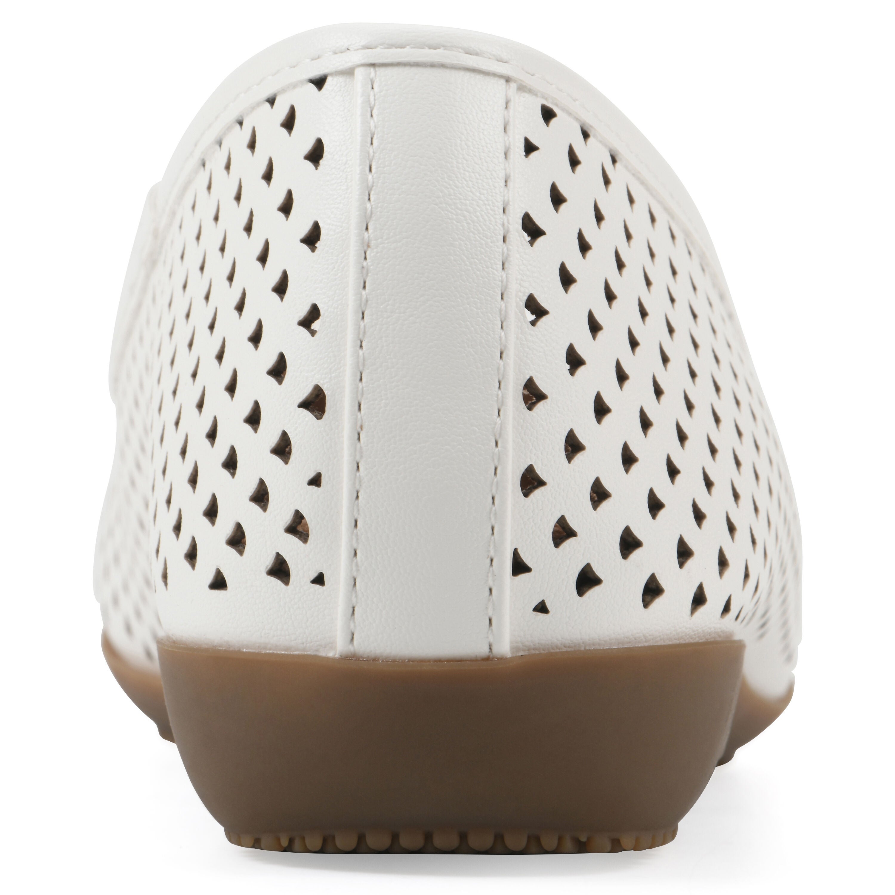 Carris Ballet Flat, WHITE SMOOTH, on-hover image number 1