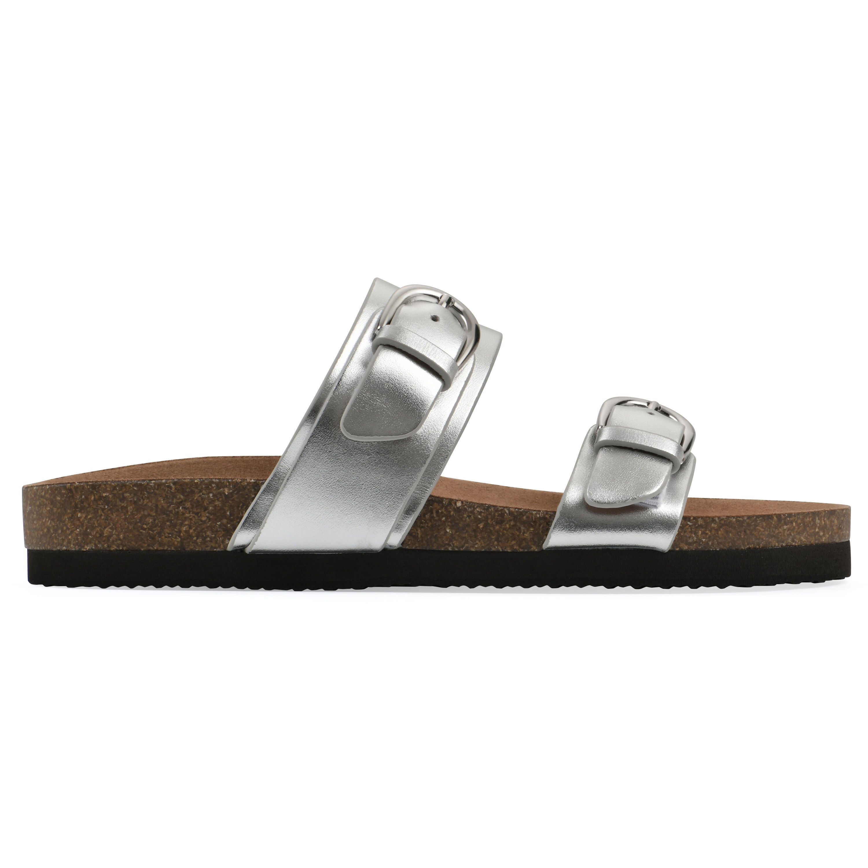 Hardball Footbeds Sandal, SILVER LEATHER, alternate image number 2