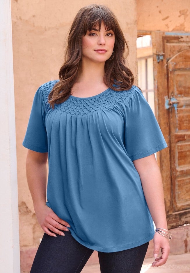 Smocked Tee, , alternate image number 4