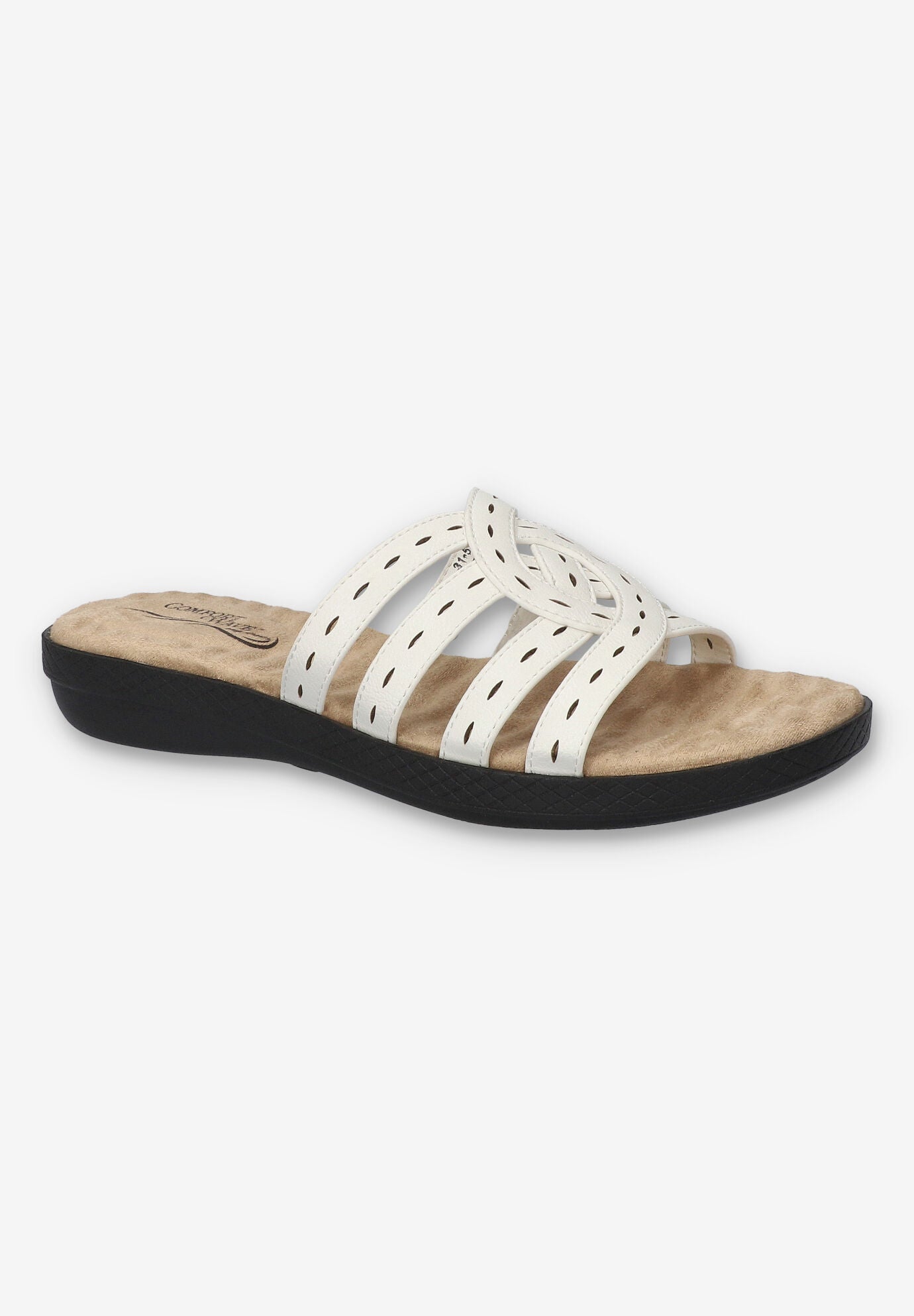 Cammie Slide Sandal, WHITE, hi-res image number 0