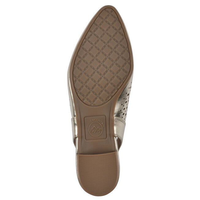Boronic Slingback Heel, LIGHT GOLD METALLIC, alternate image number null