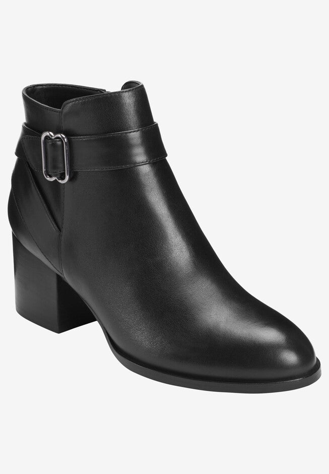 Maggie Bootie , BLACK LEATHER, hi-res image number 0