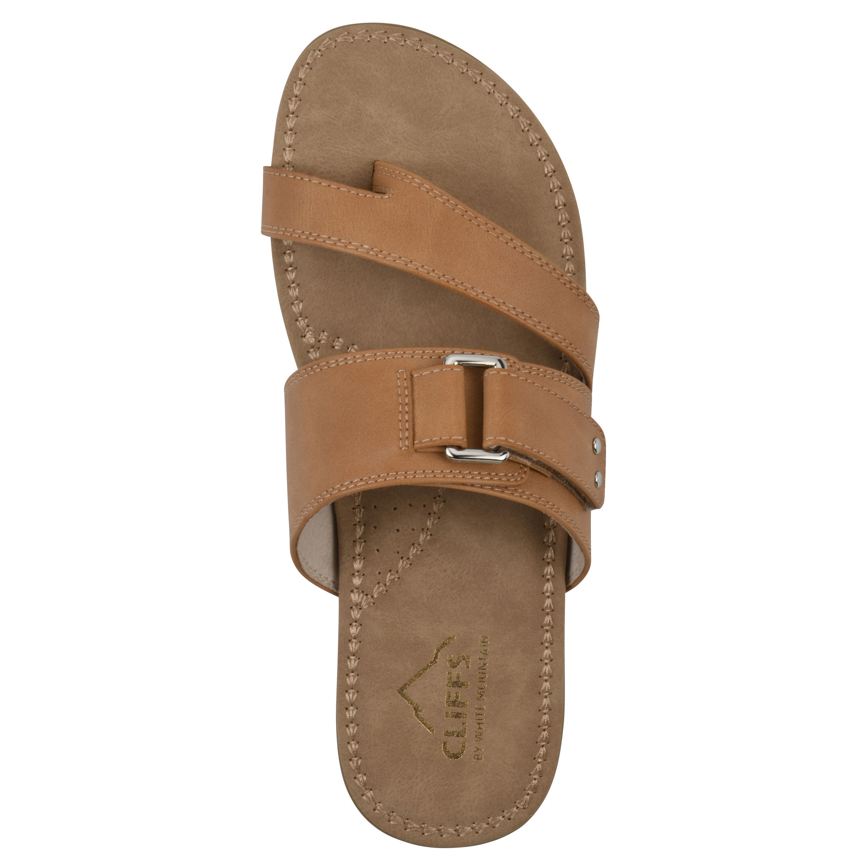 Fancify Slide Sandal, NATURAL SMOOT, alternate image number 4