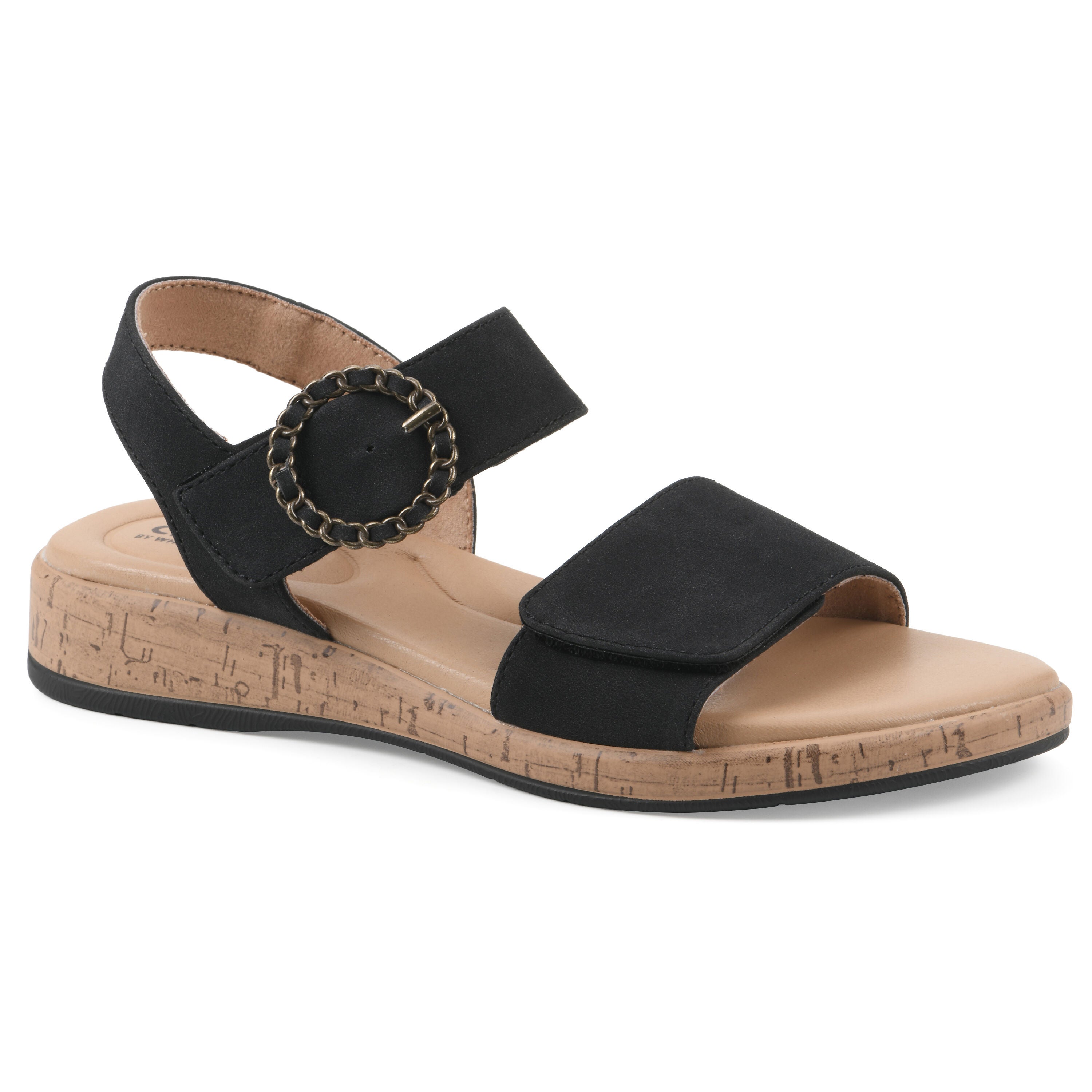 Bonique Dress Sandal, BLACK SUEDED SMOOTH, hi-res image number 0