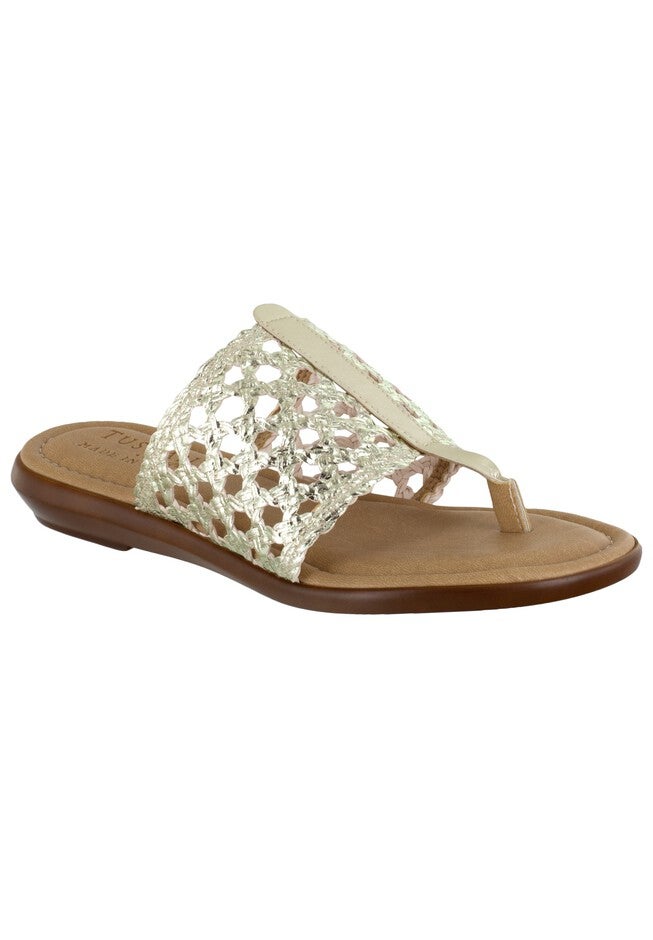Carlina Sandals , GOLD WOVEN, hi-res image number null