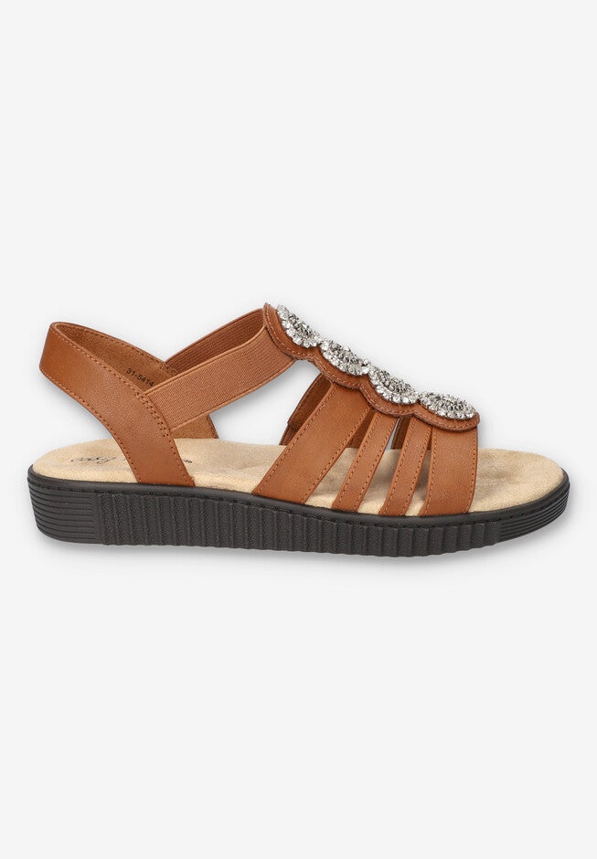 Samira Platform Sandal, LUGGAGE, alternate image number 2