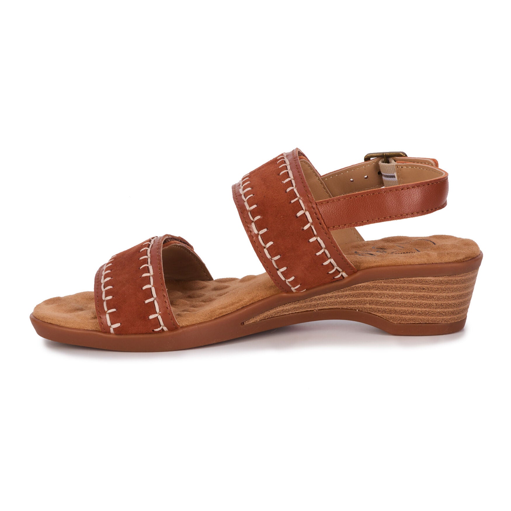 Kateri Sandal, GINGER SUEDE, alternate image number 3