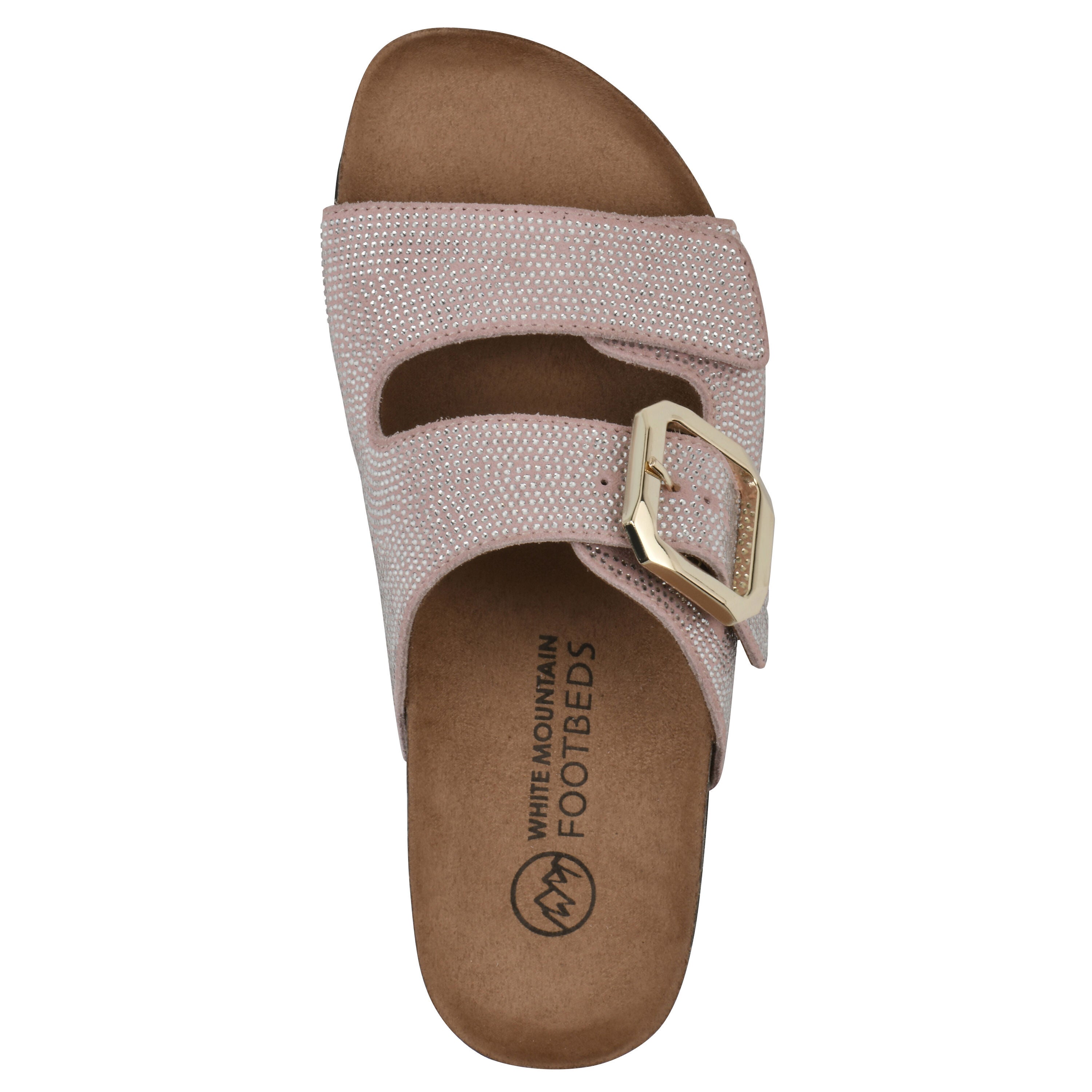 Granitas Footbeds Sandal, BLUSH PINK SUEDE, alternate image number 4