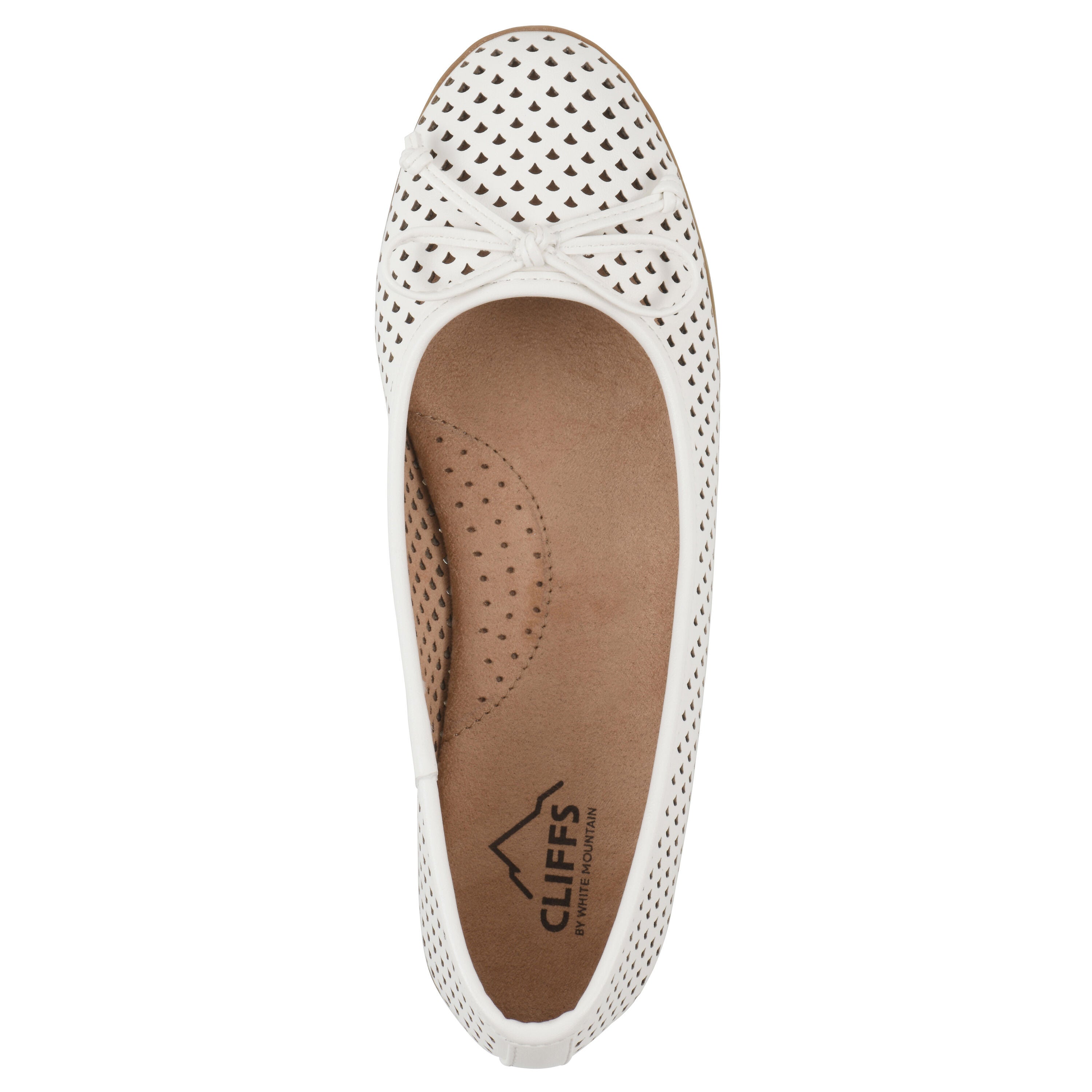 Carris Ballet Flat, WHITE SMOOTH, alternate image number 4