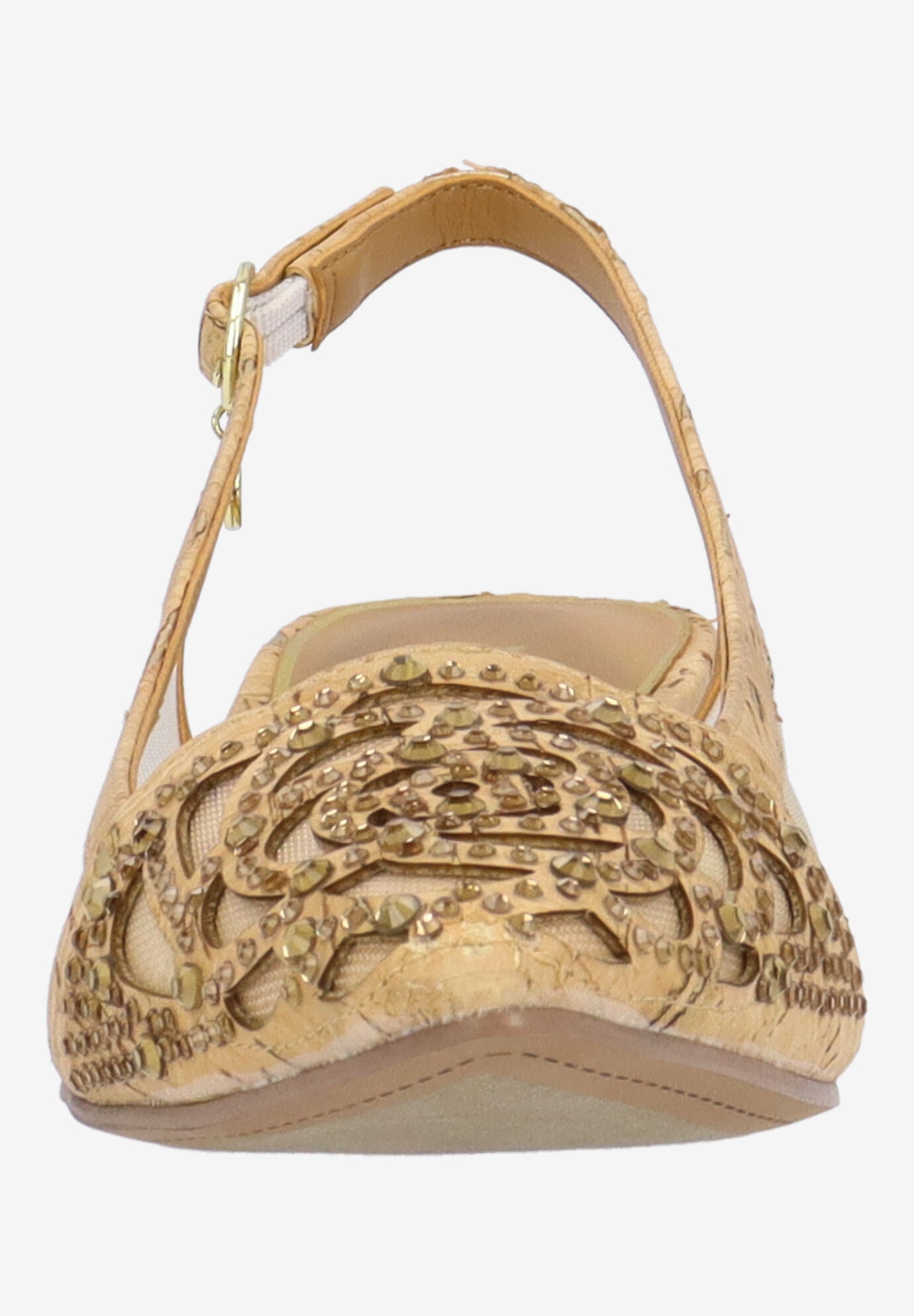 Elsinora Slingback Pump, NATURAL GOLD, alternate image number 2