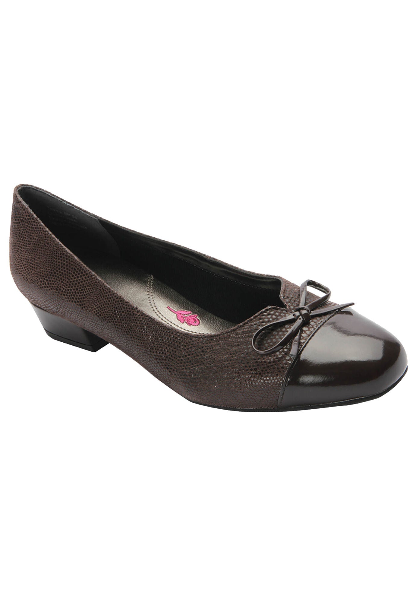 Tawnie Kitten Heel Pump, BROWN LIZARD PRINT, hi-res image number 0