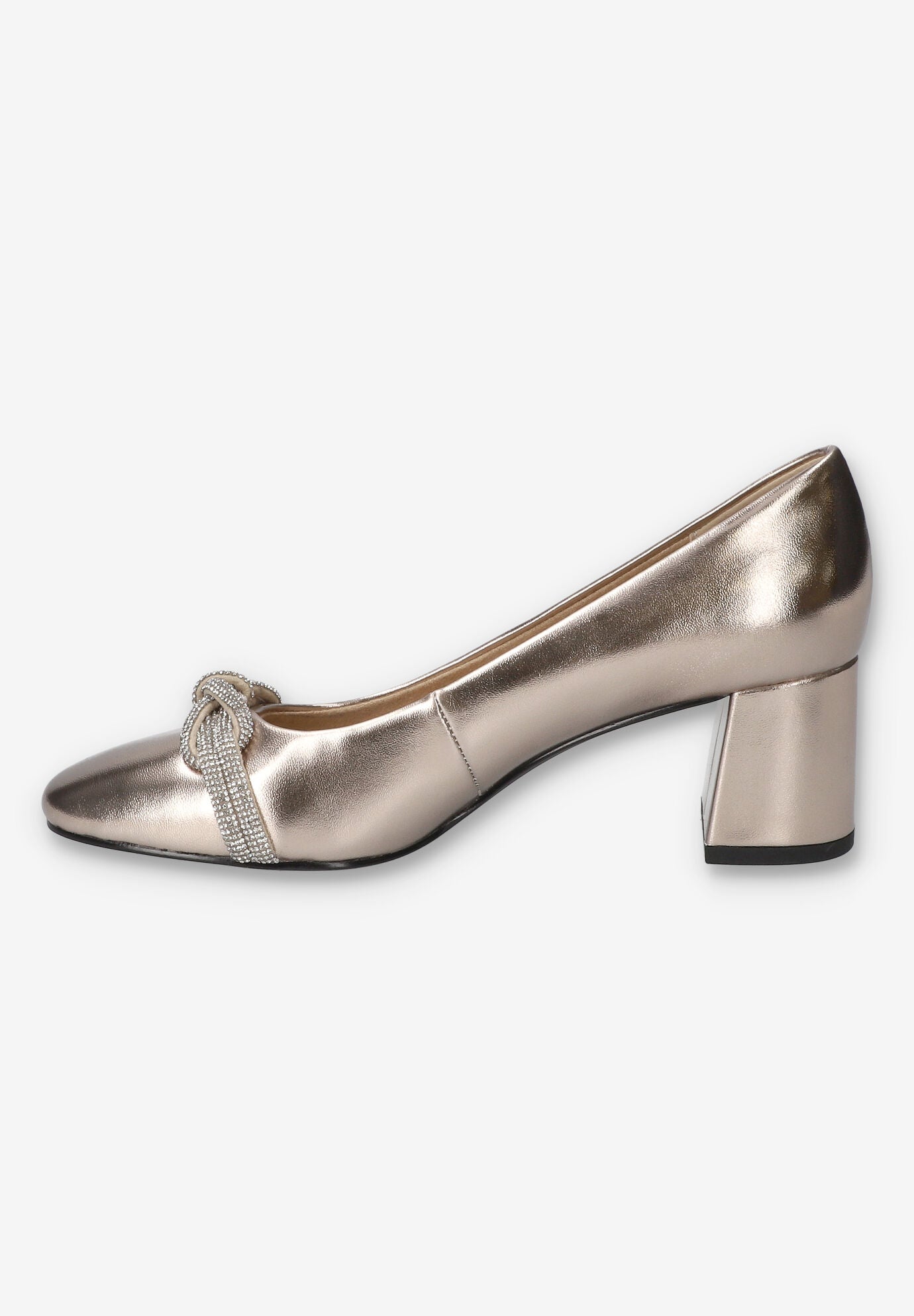 Marigold Square Toe Pump, GOLD, alternate image number 4