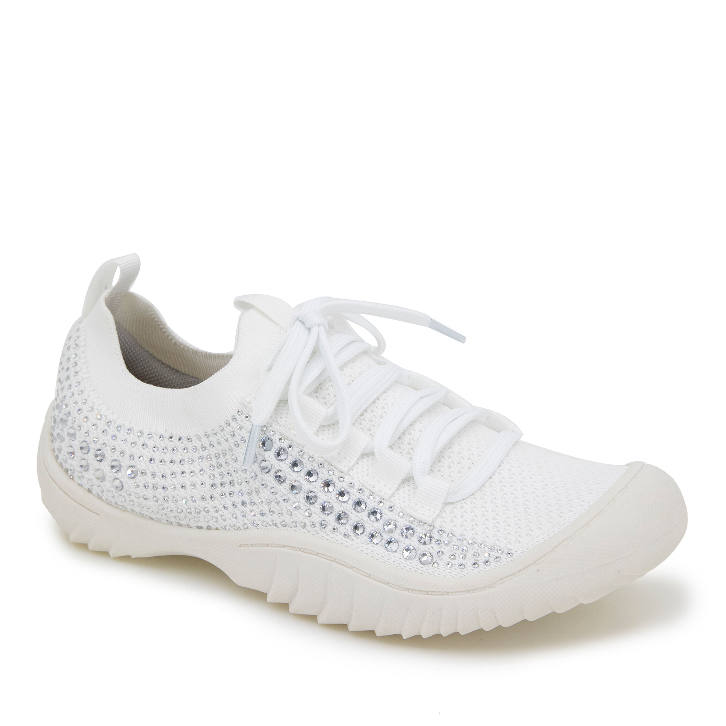 Brittney Slip-On Lace Up Sneaker, WHITE JEWEL, hi-res image number 0
