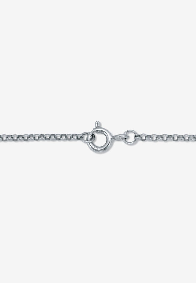 Sterling Silver Cat Charm Bracelet 7.5 Inch Length, , on-hover image number null