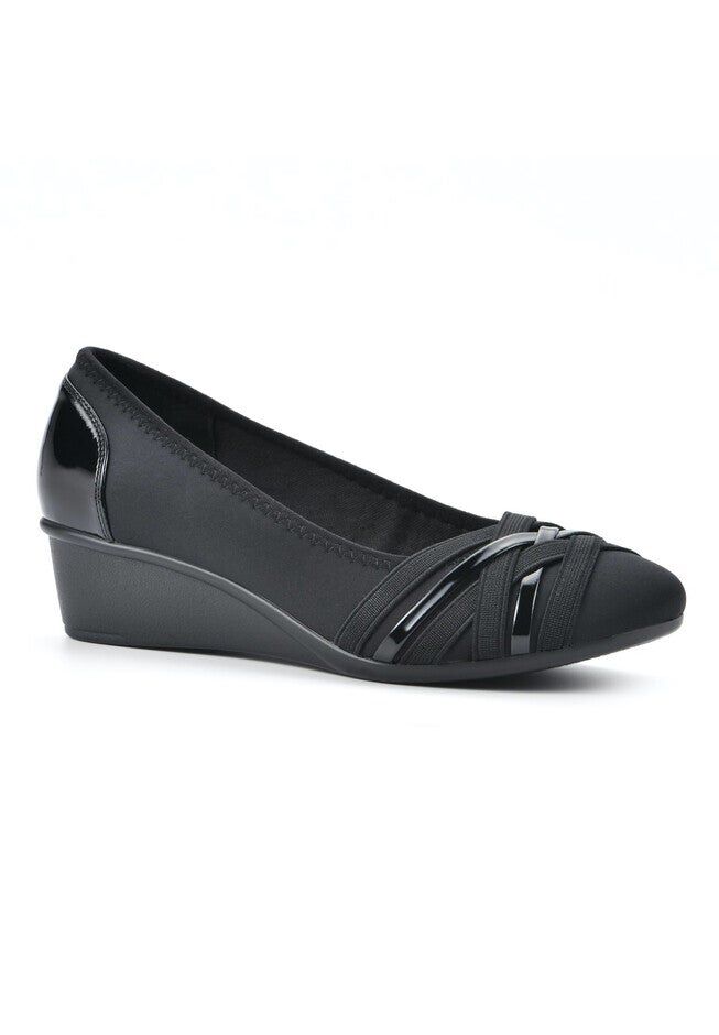 Bowie Wedge Pump, BLACK, hi-res image number 0
