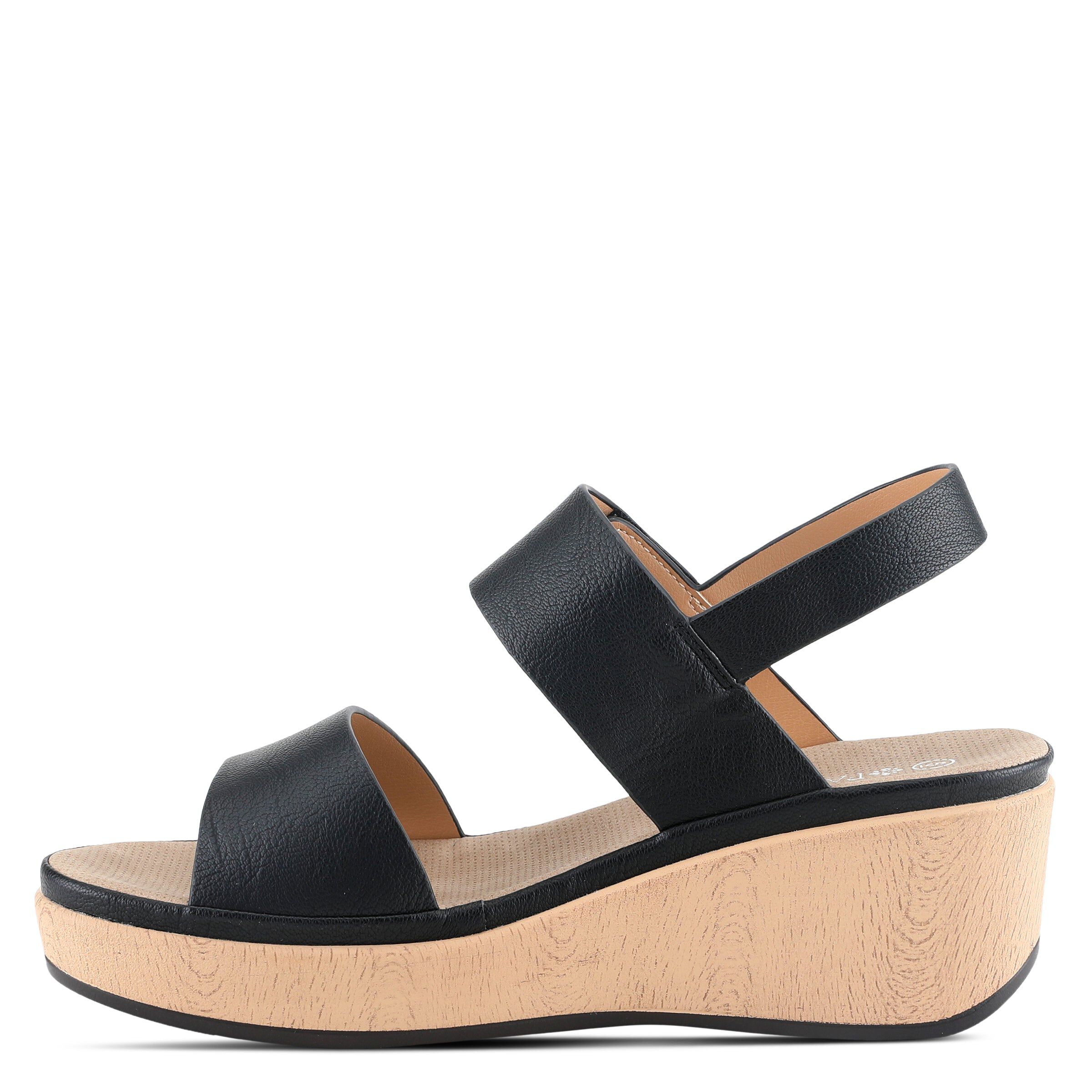 Spelta Platform Sandal, BLACK, alternate image number 2