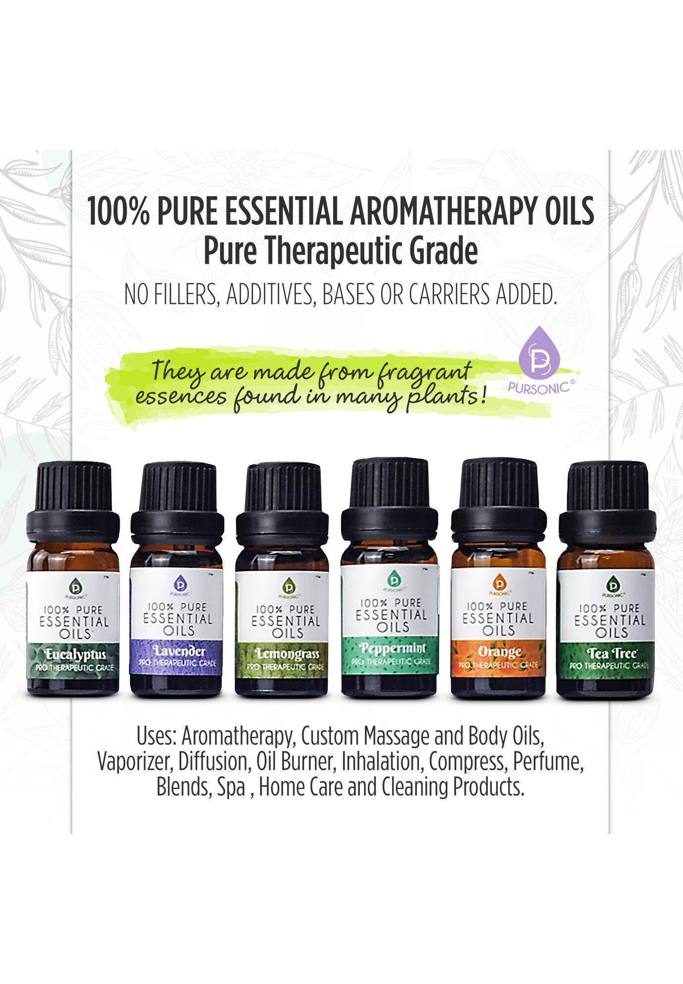 Pure Essential Aromatherapy Oils Gift Set 6Pk, , alternate image number 2