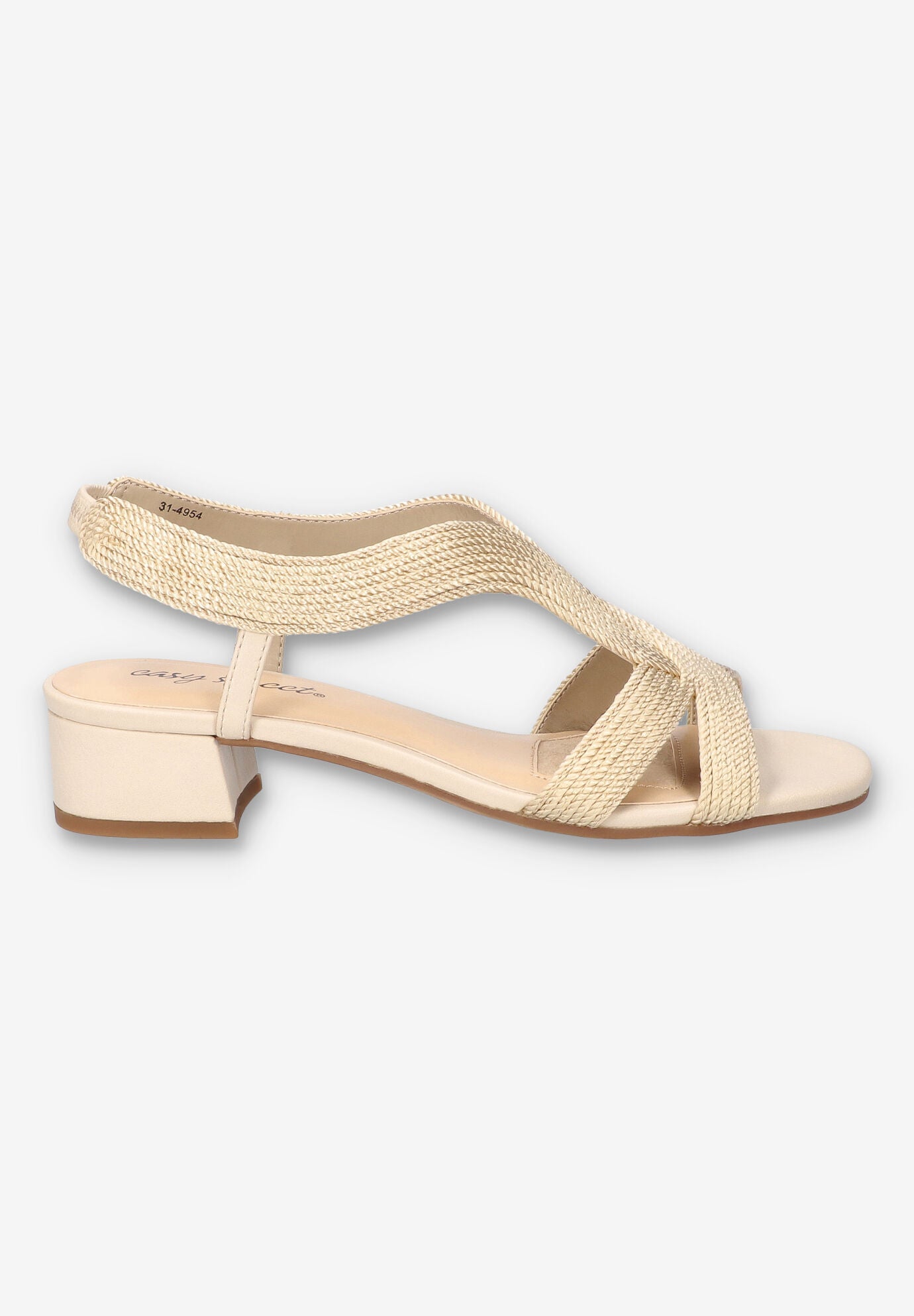 Festival Block Heel Sandal, BEIGE WOVEN, alternate image number 2