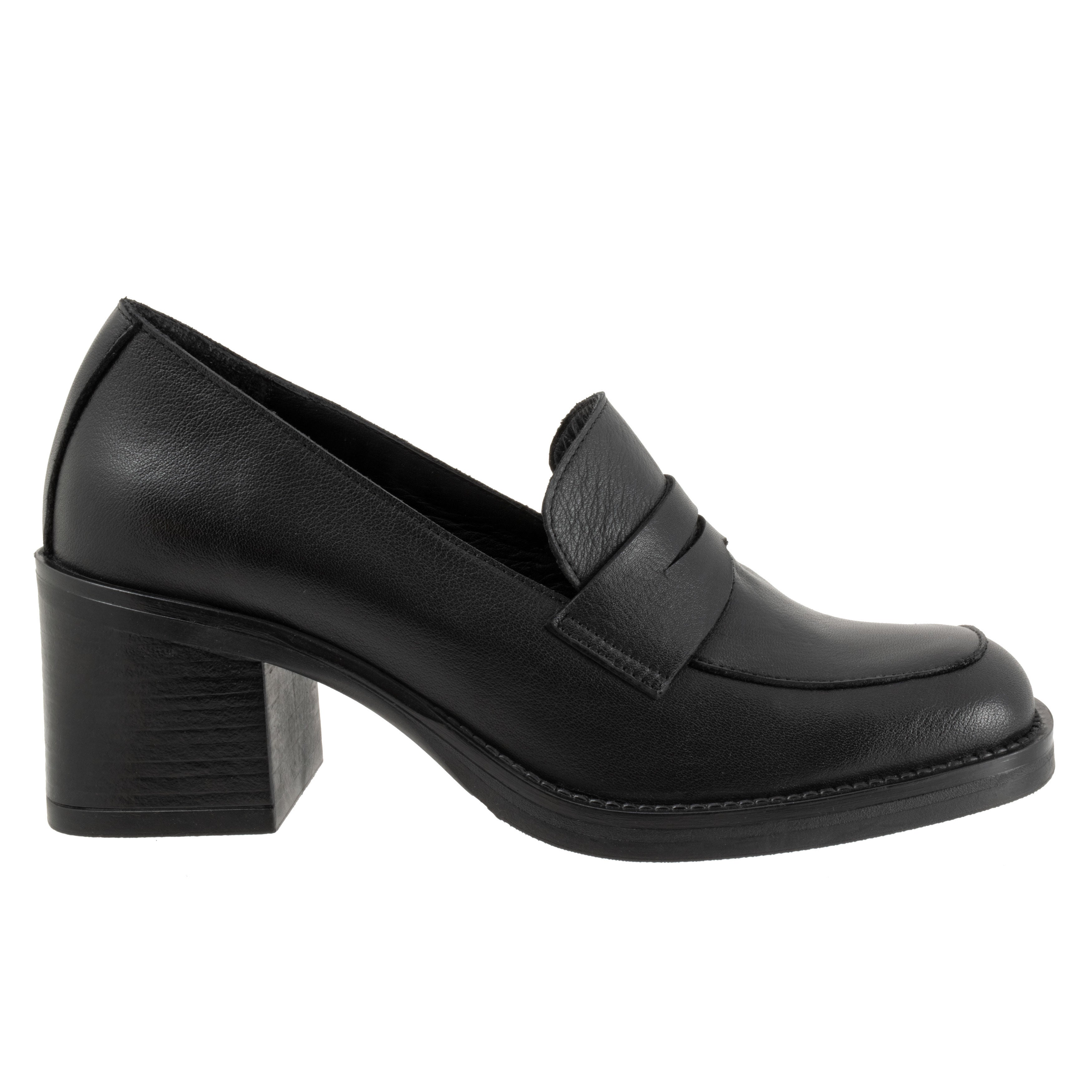 Ruth Leather Loafer, BLACK, alternate image number 4