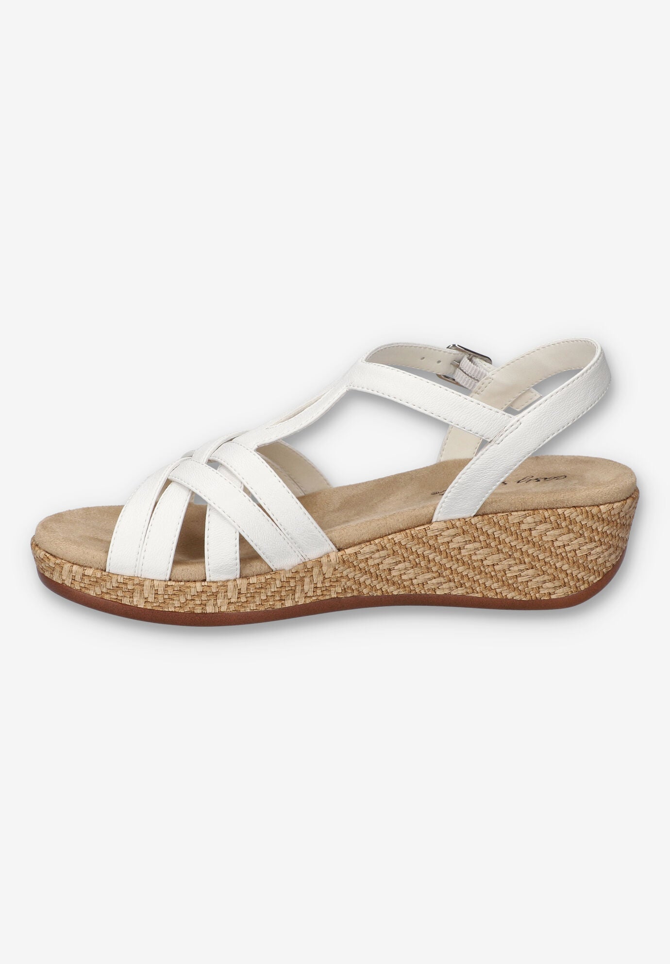 Lua Wedge Sandal, WHITE, alternate image number 4