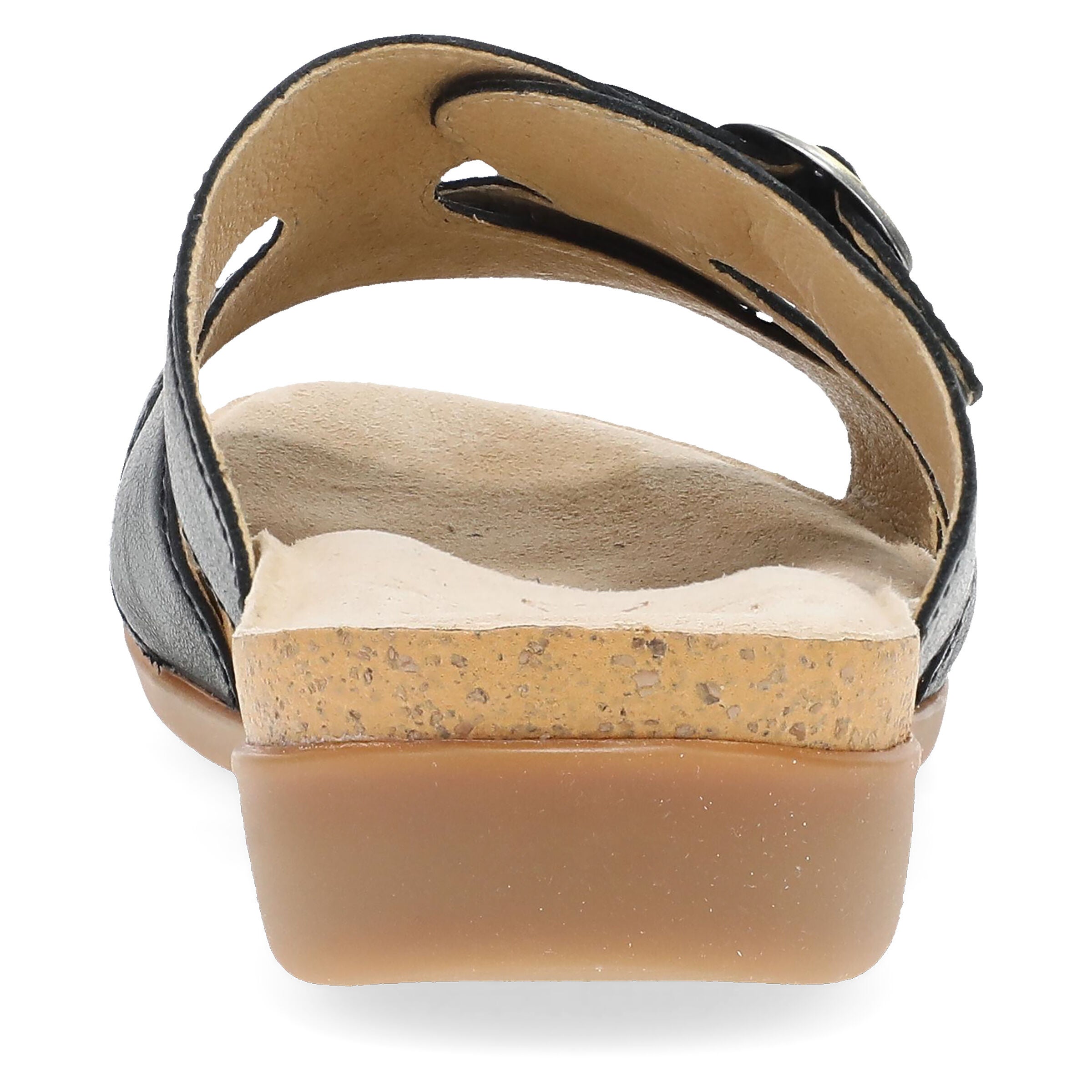 Regan Leather Sandal, BLACK, on-hover image number 1