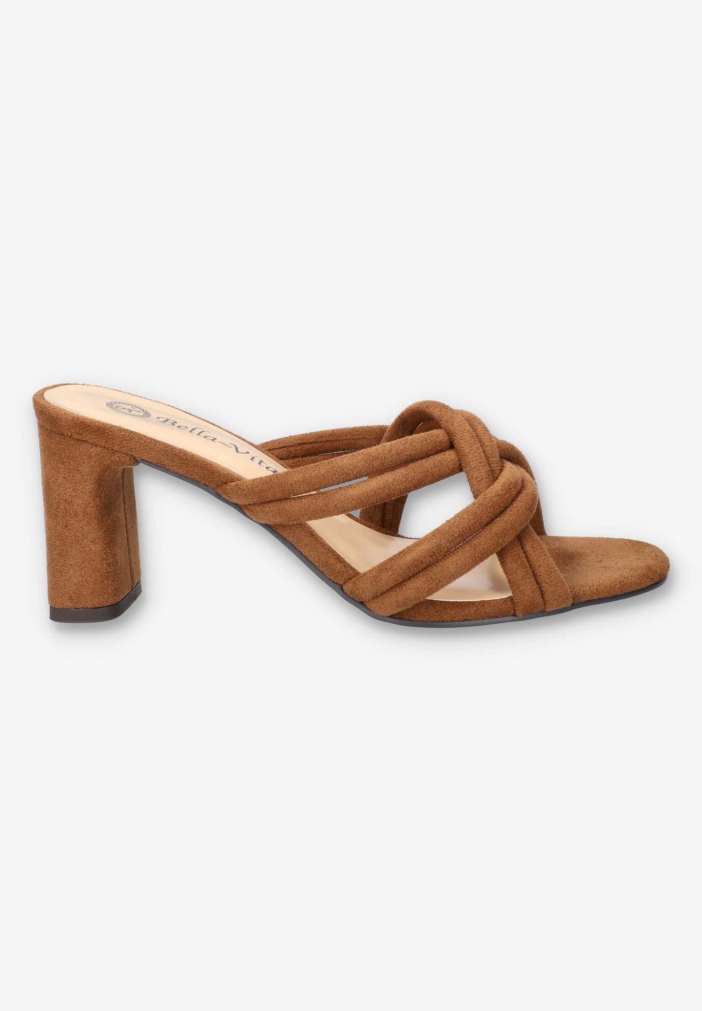 Carmen Heeled Sandal, COGNAC SUEDE, alternate image number 2