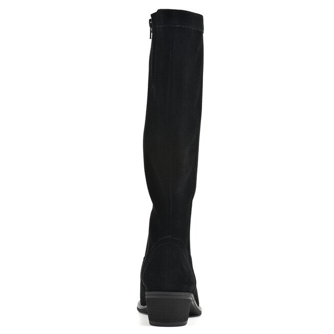 Altitude Wide Calf Tall Shaft Boot, BLACK SUEDE, on-hover image number 1