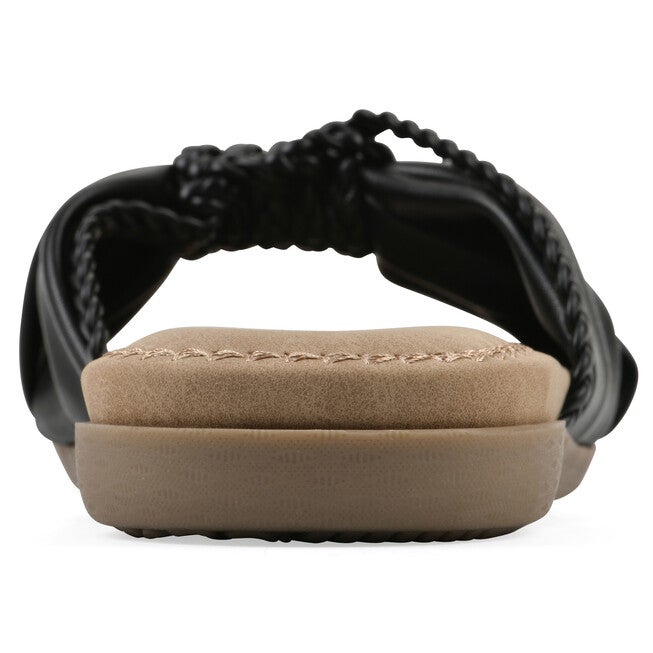 Fasha Slide Sandal, BLACK SMOOTH, on-hover image number 1