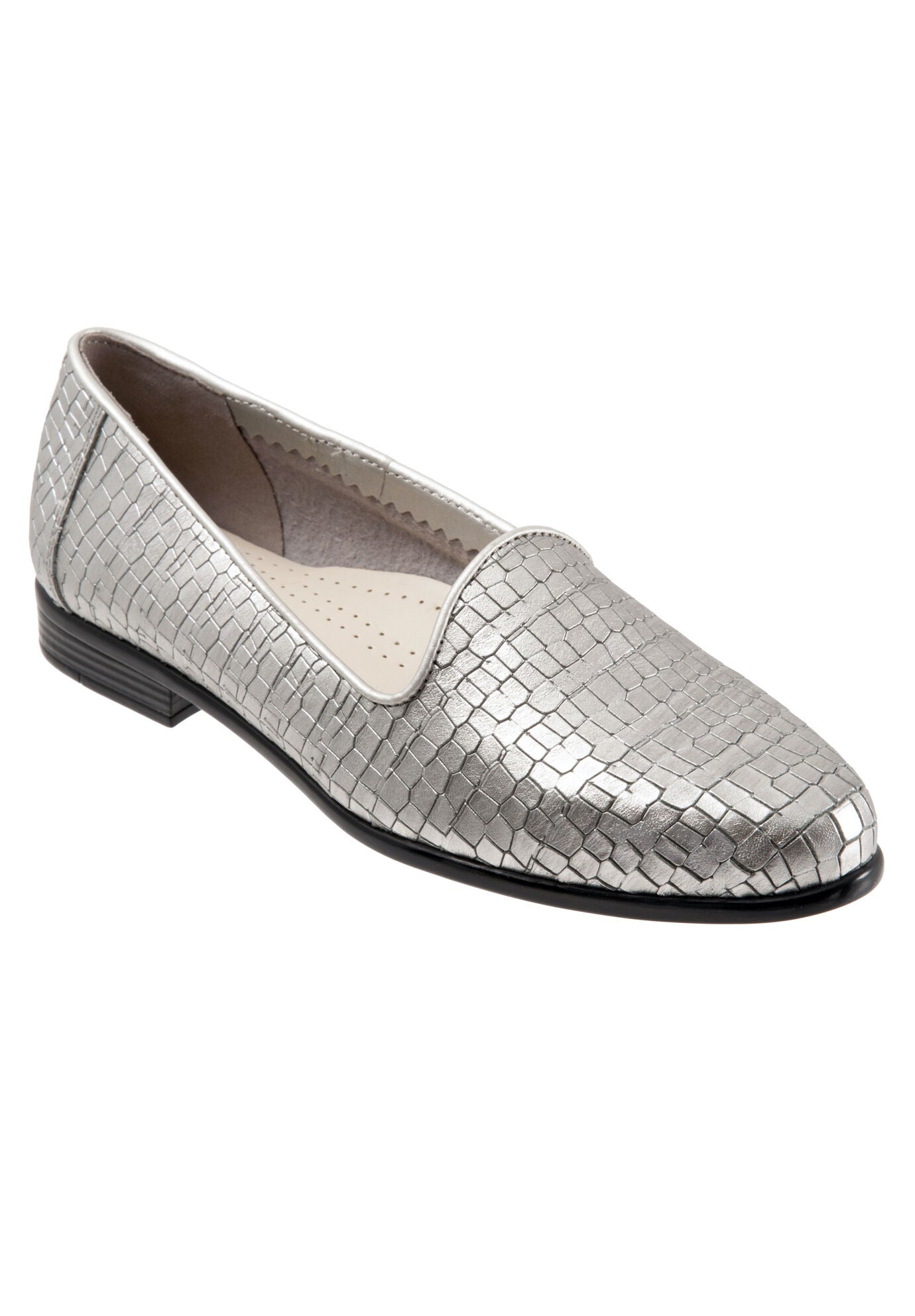 Liz Croco Slip On , PEWTER, hi-res image number 0