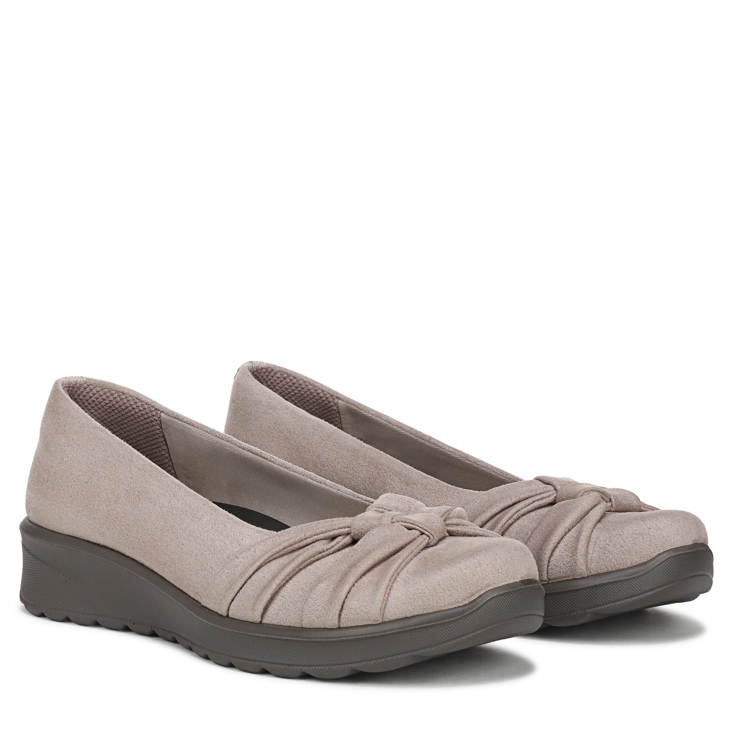 Glamour Accent Knots Wedge Flat, SIMPLY TAUPE FABRIC, alternate image number 2