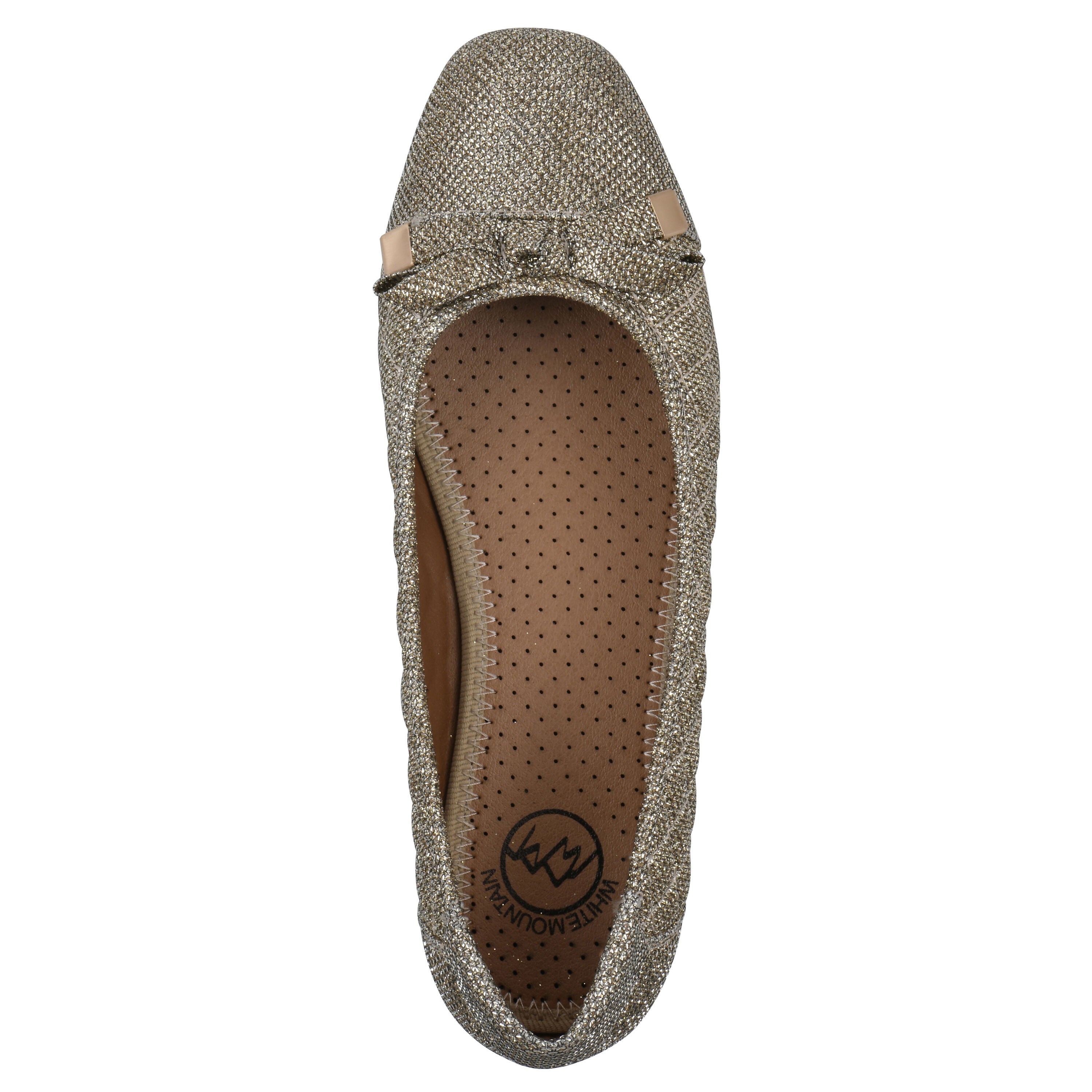 Bocah Ballet Flat, GOLD GLITTER FABRIC, alternate image number 4