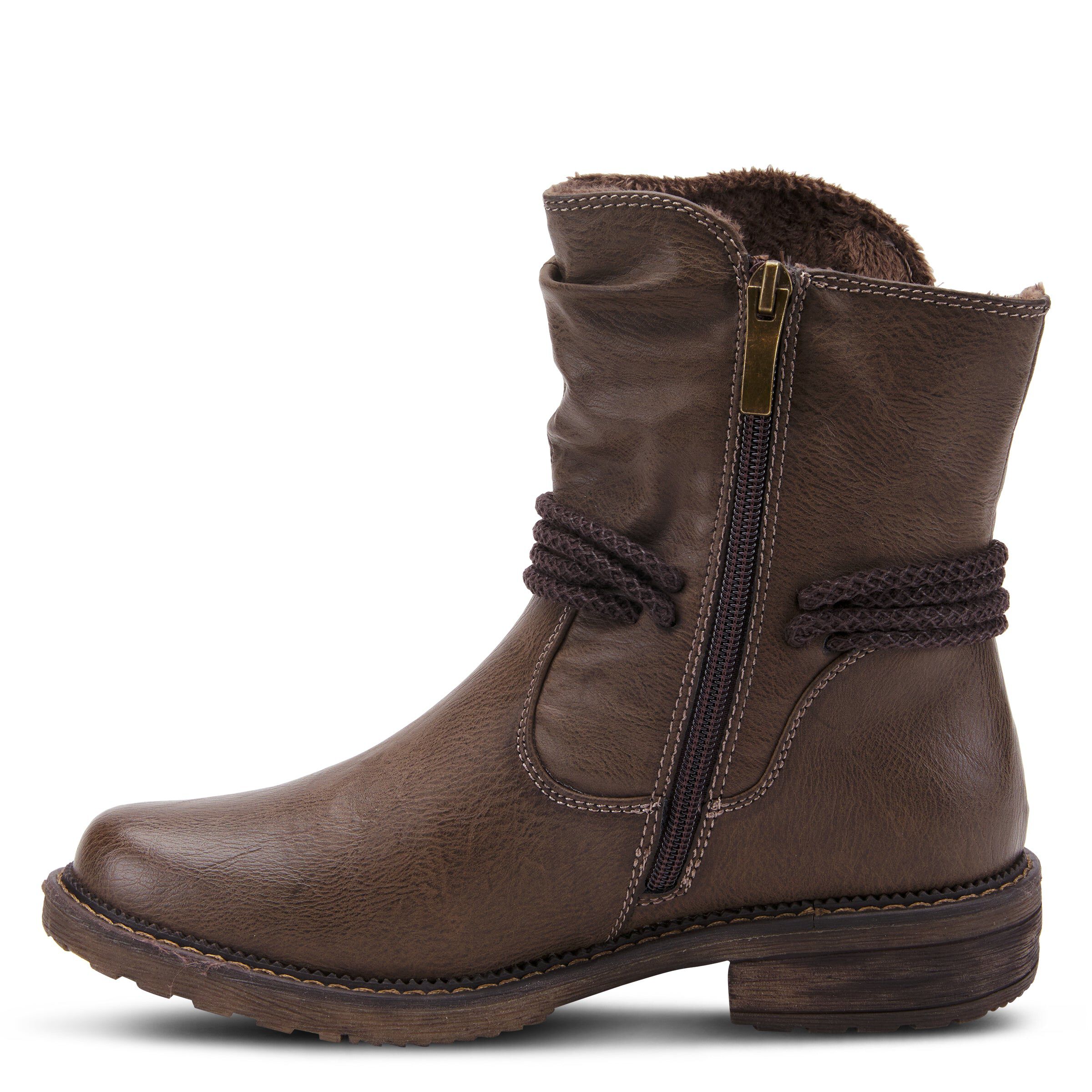 Kathie Mid Calf Boots, TAUPE, alternate image number 2