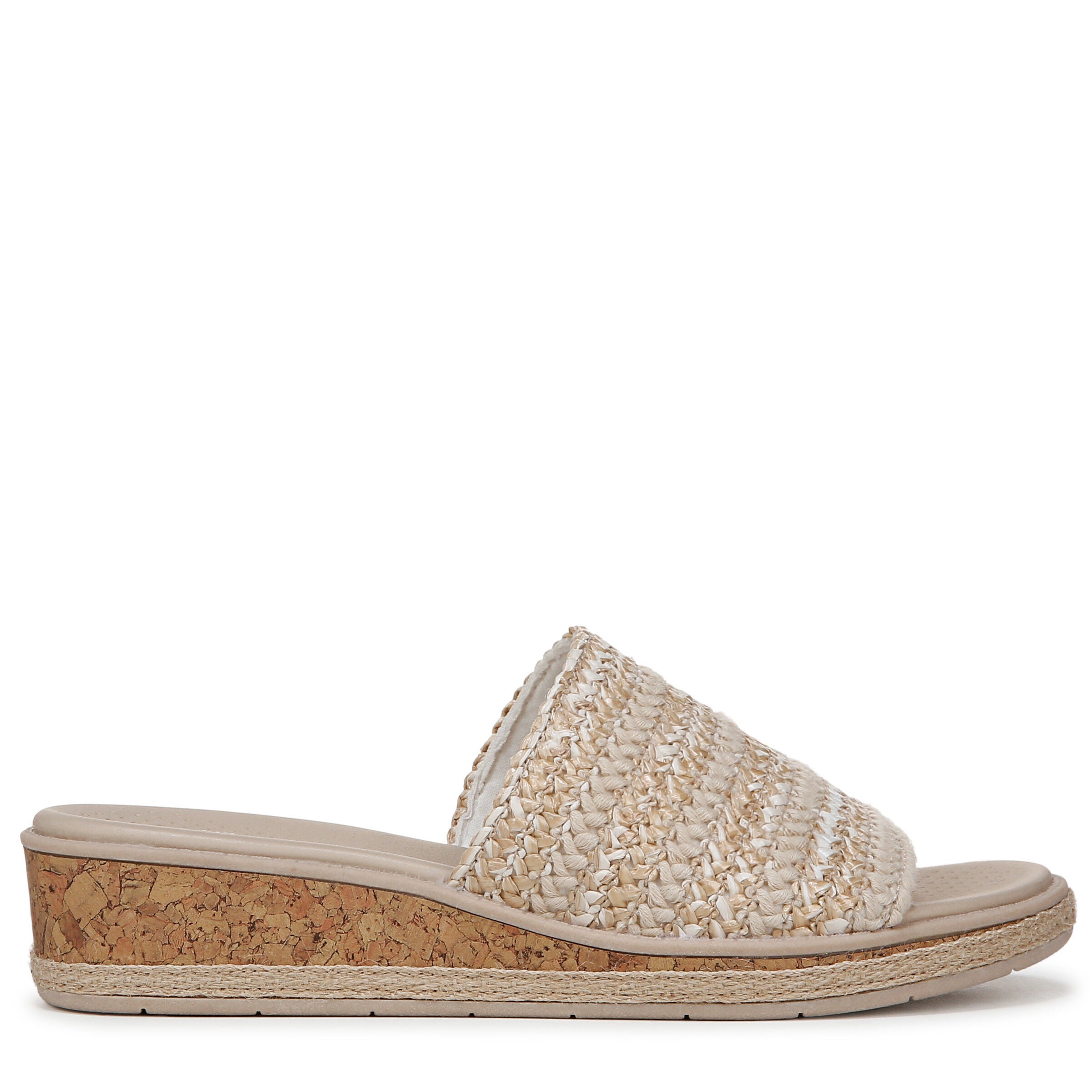 Breezy Sandal, WHITE RAFFIA, alternate image number 3