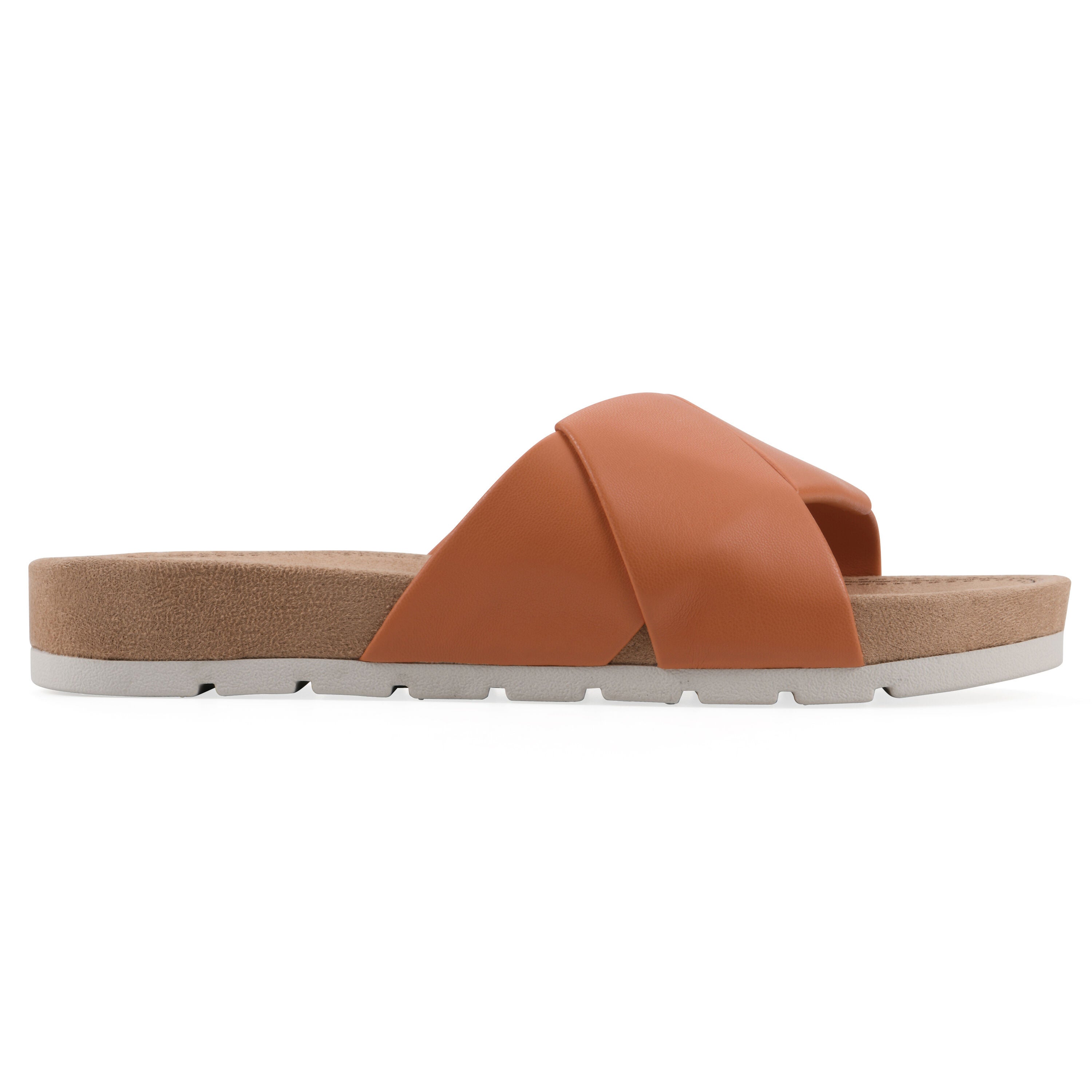 Tincie Slide Sandal, ORANGE SMOOTH, alternate image number 2